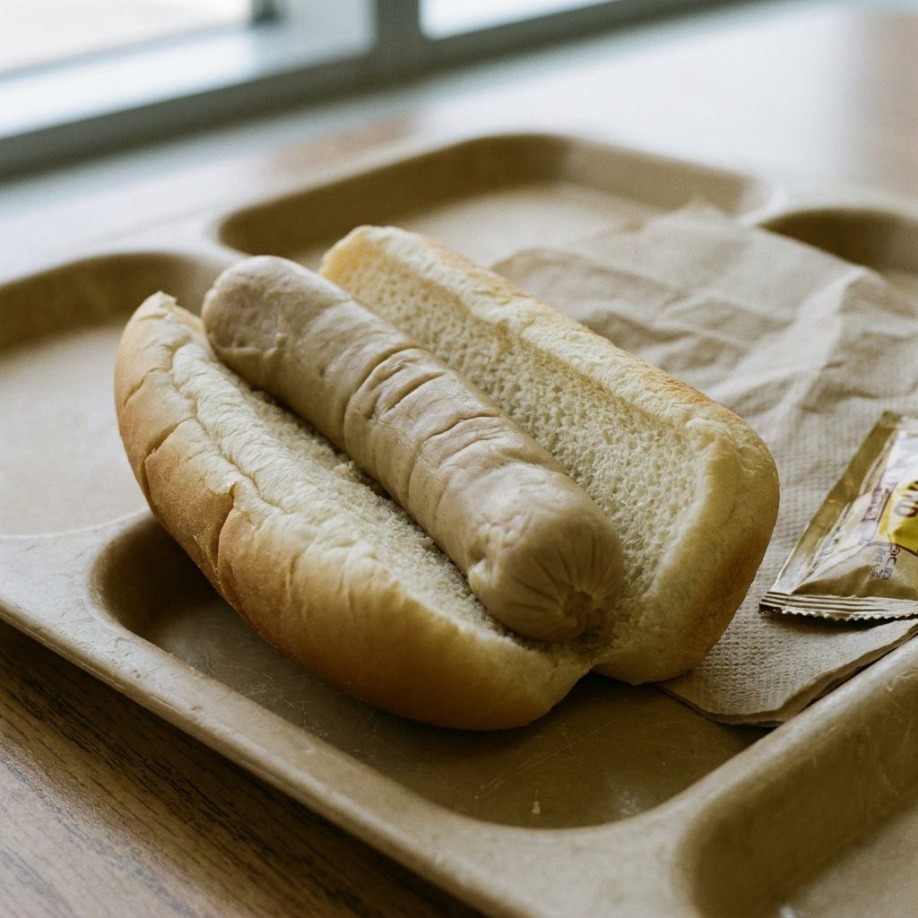 The Hot Dog on a Bun That Rolled Slightly to One Side
