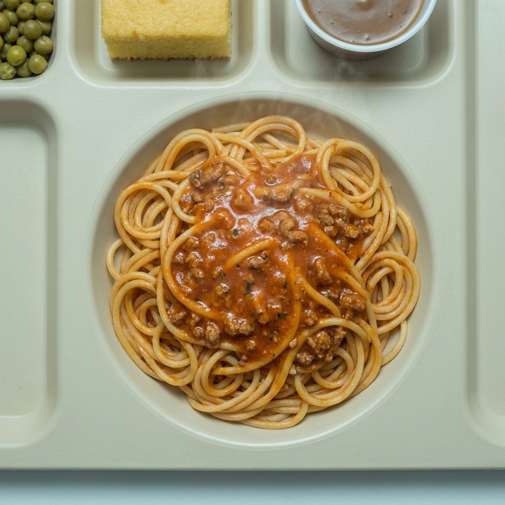 Spaghetti With Meat Sauce and That Faint Metallic Tang
