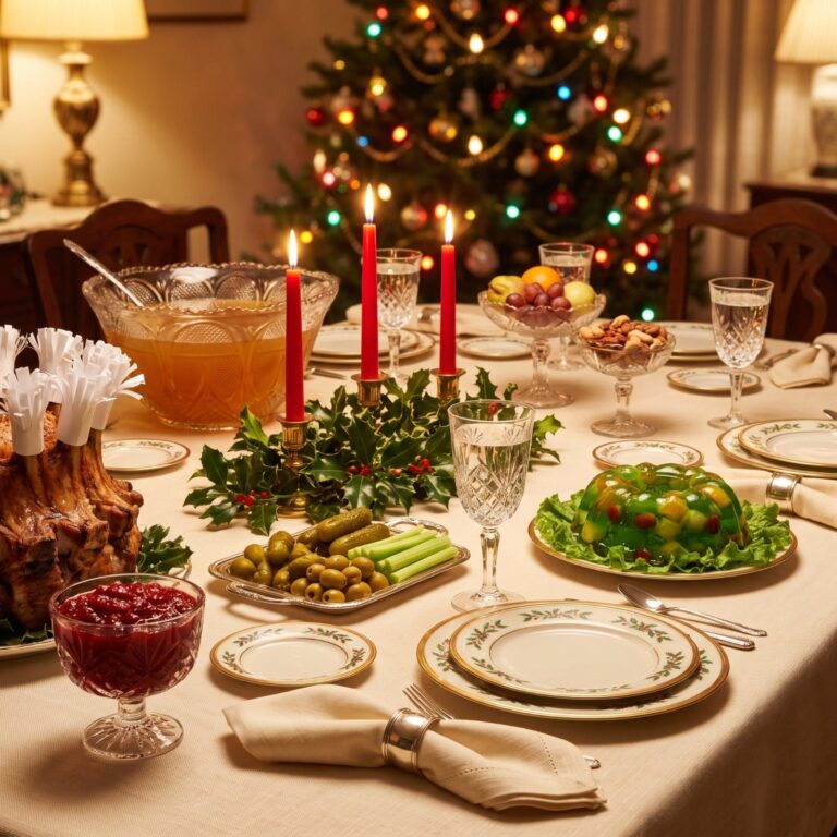 32 Things a Christmas Dinner Table Had in 1970 That Nobody Under 40 Has Ever Tasted