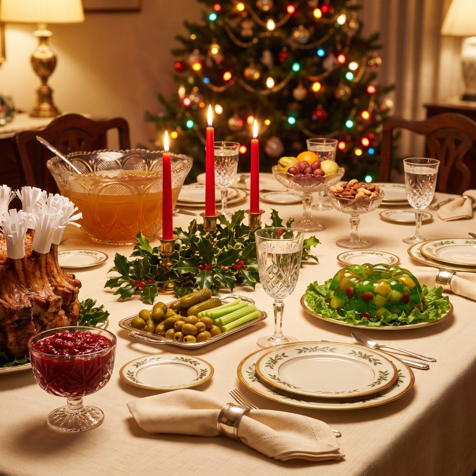 32 Things a Christmas Dinner Table Had in 1970 That Nobody Under 40 Has Ever Tasted