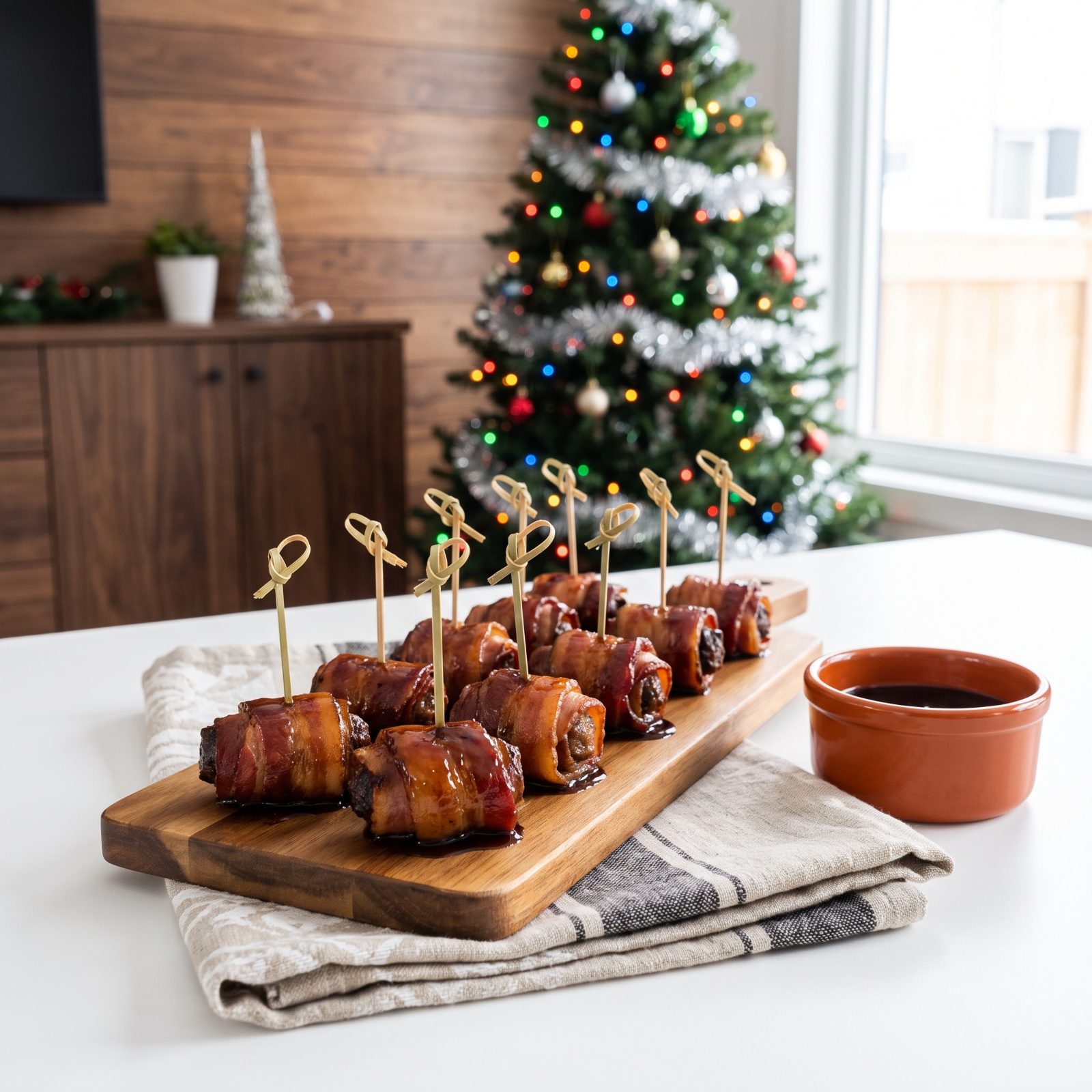 Bacon-Wrapped Rumaki With the Chicken Liver Inside