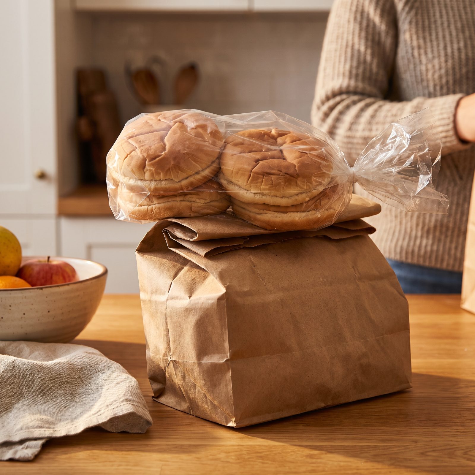 A Bag of Hamburger Buns
