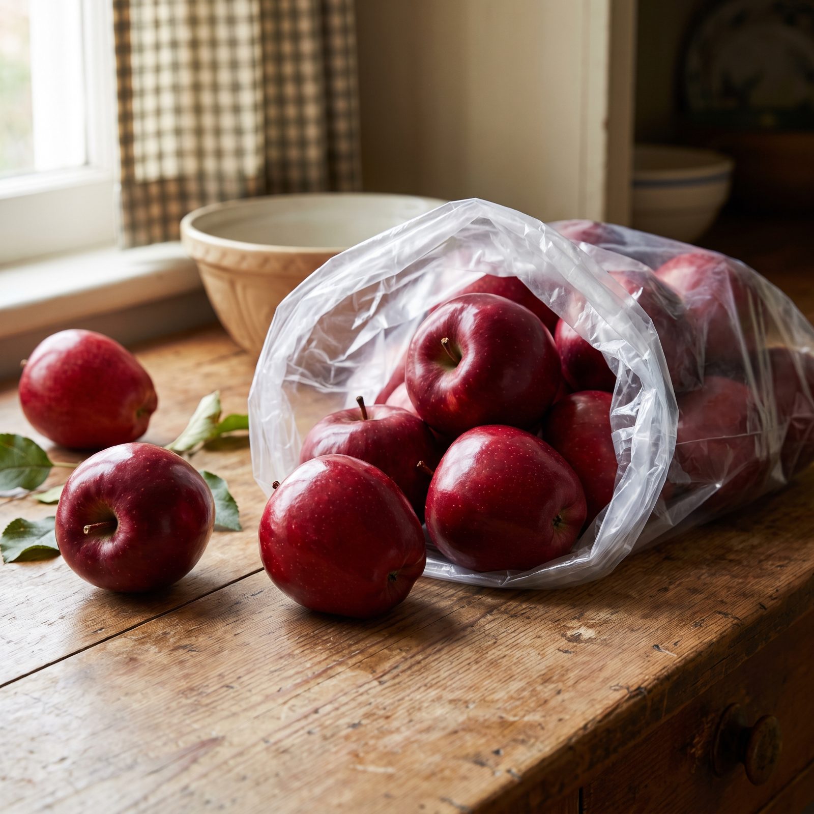 A Bag of Red Delicious Apples