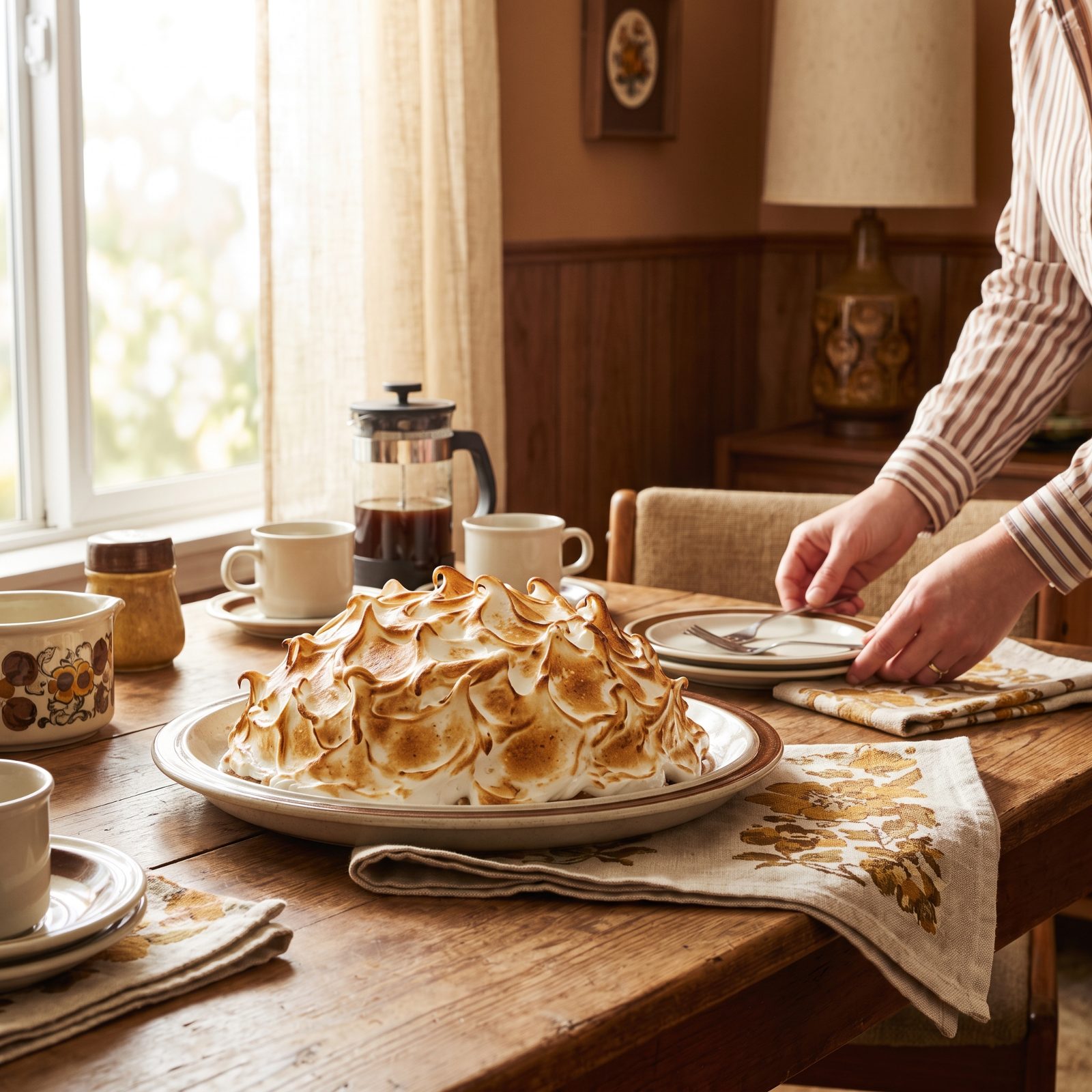 Baked Alaska That Arrived With Toasted Peaks