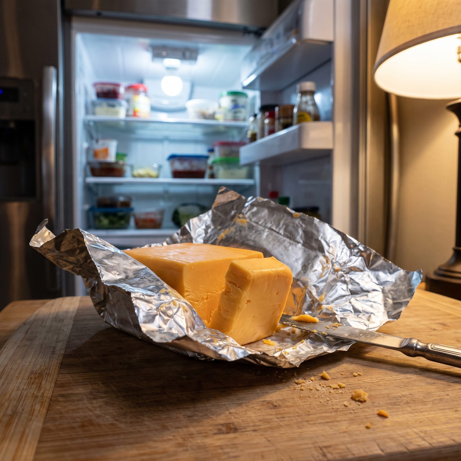 A Block of American Cheese