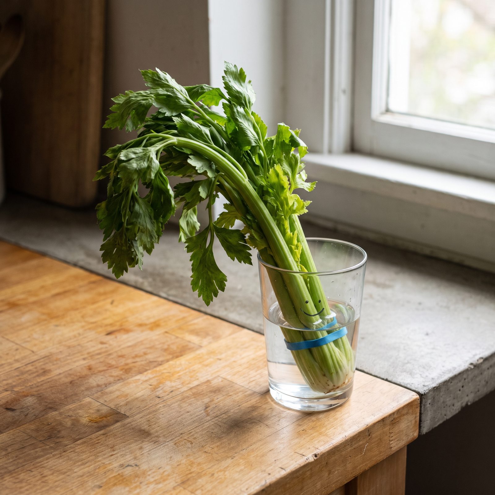 A Bunch of Celery, Leaves Still On