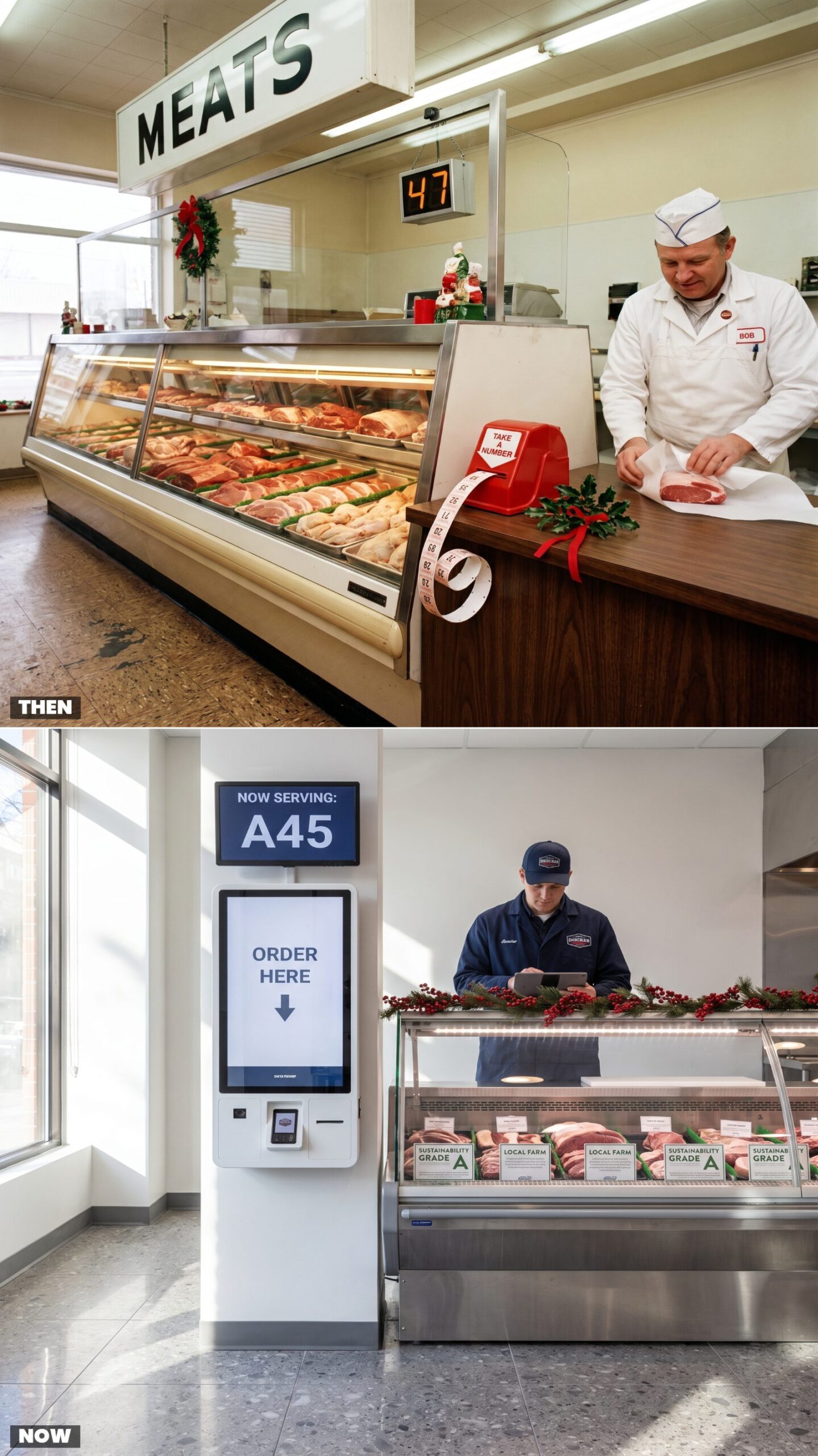 Butcher Counters: Paper Number Tickets vs. Touchscreen Ordering