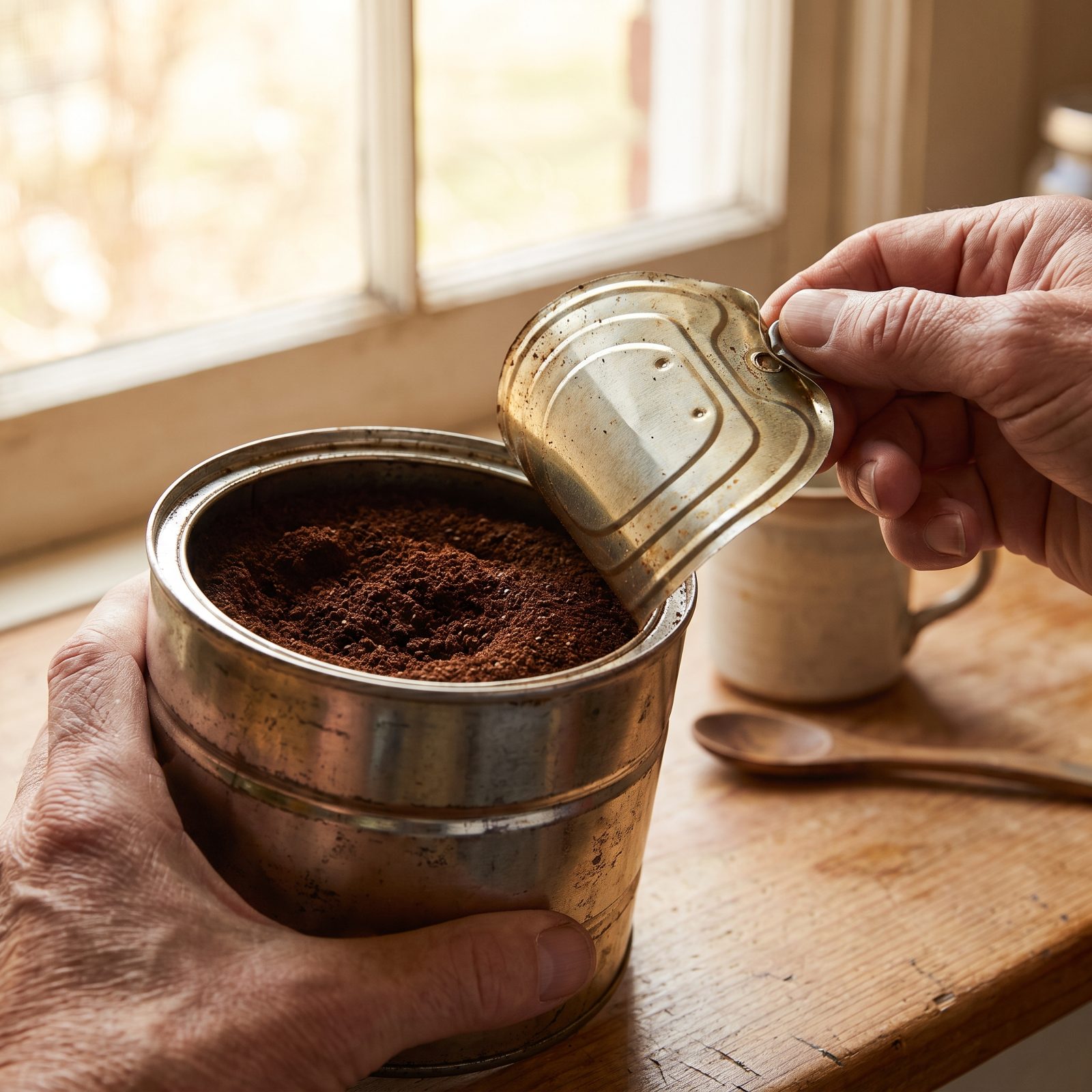 A Can of Ground Coffee That Ran the Mornings