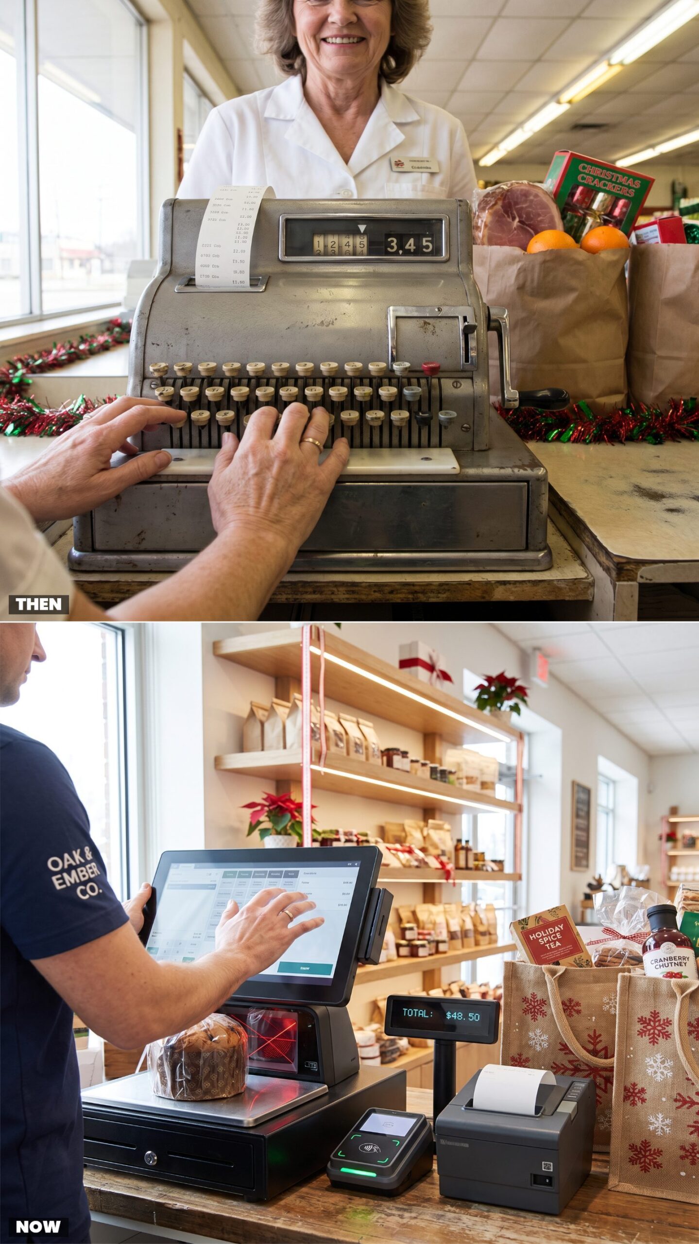 Cash Registers: Keyed Electromechanical Machines vs. Touchscreens