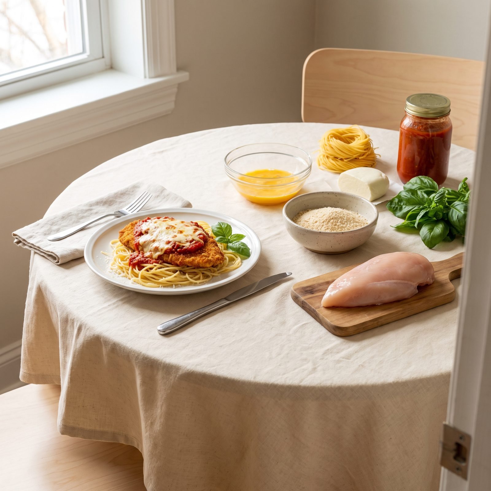 Chicken Parmesan With Spaghetti: A Cutlet, a Jar of Sauce, and Real Skill
