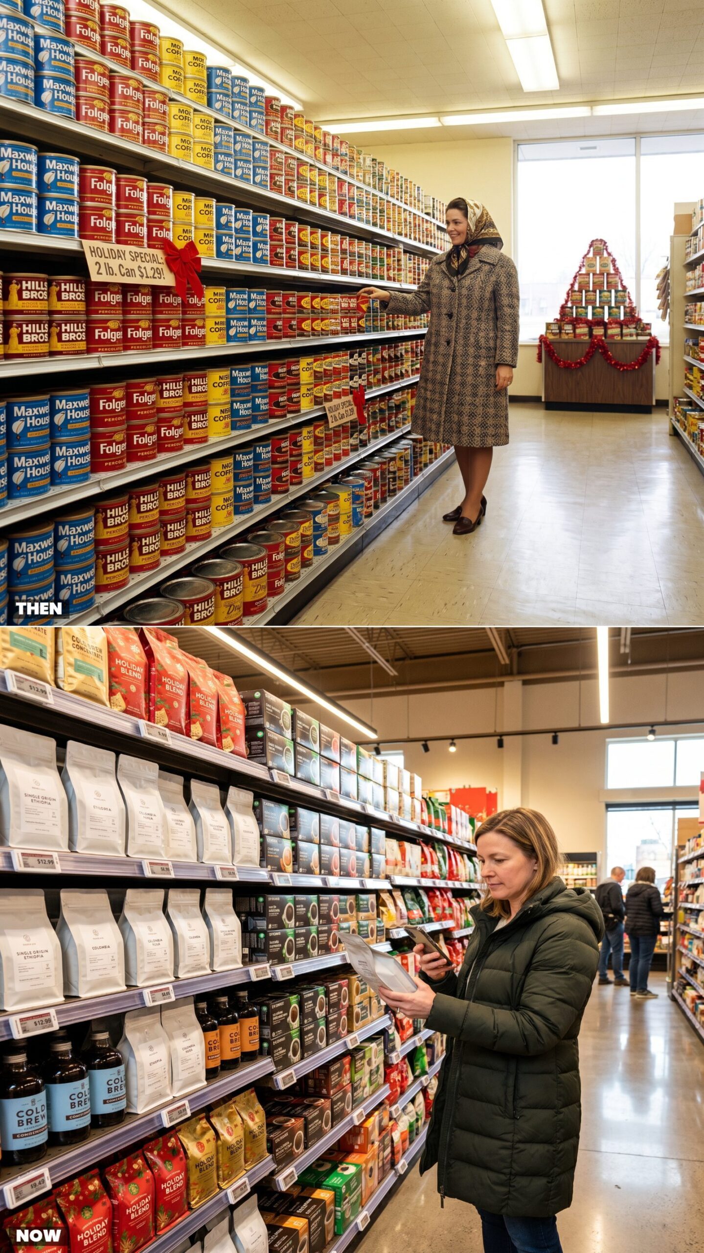 Coffee Aisles: Vacuum-Sealed Metal Cans vs. Single-Origin Beans and Pods