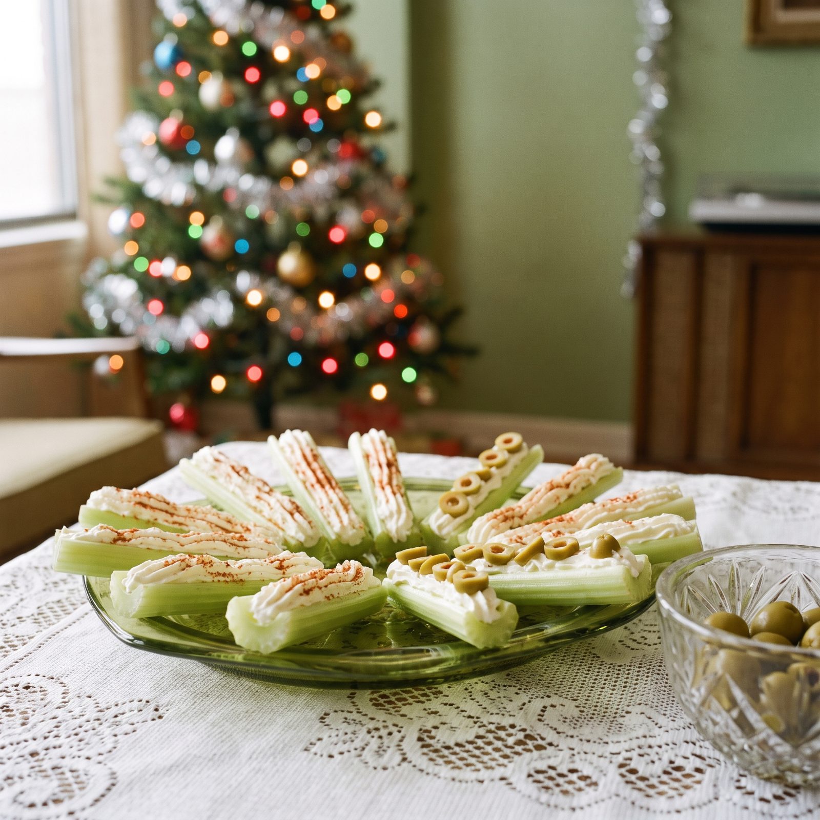 Cream-Cheese-Stuffed Celery Sticks