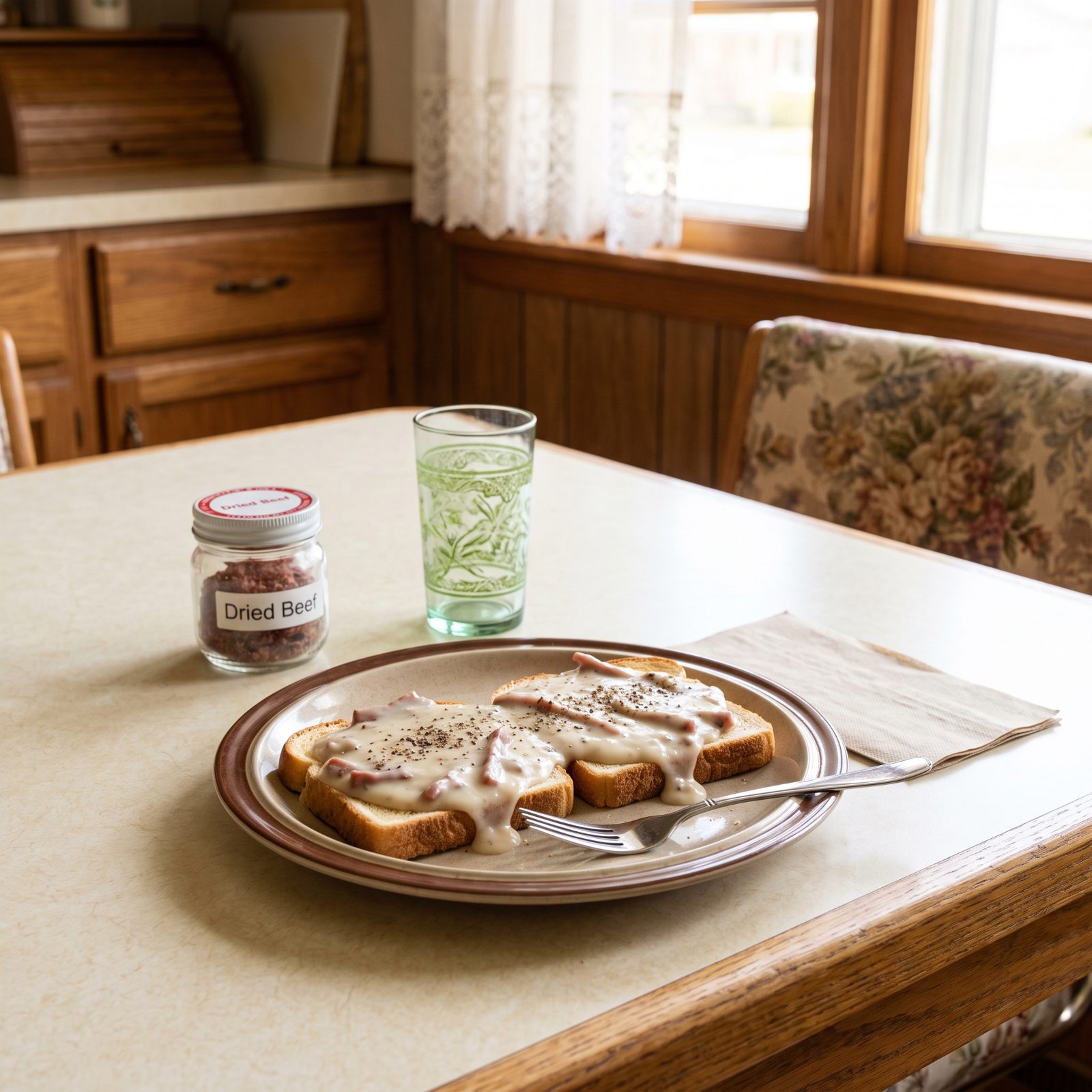 Creamed Chipped Beef on Toast, the Army-Surplus Supper
