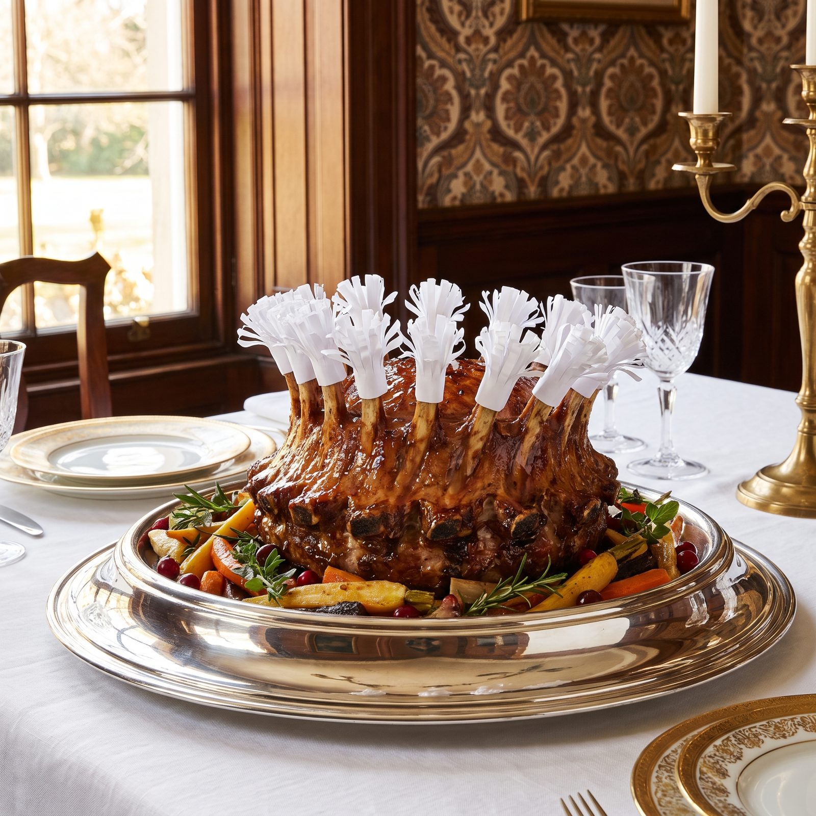 Crown Roast of Pork With Paper Frills