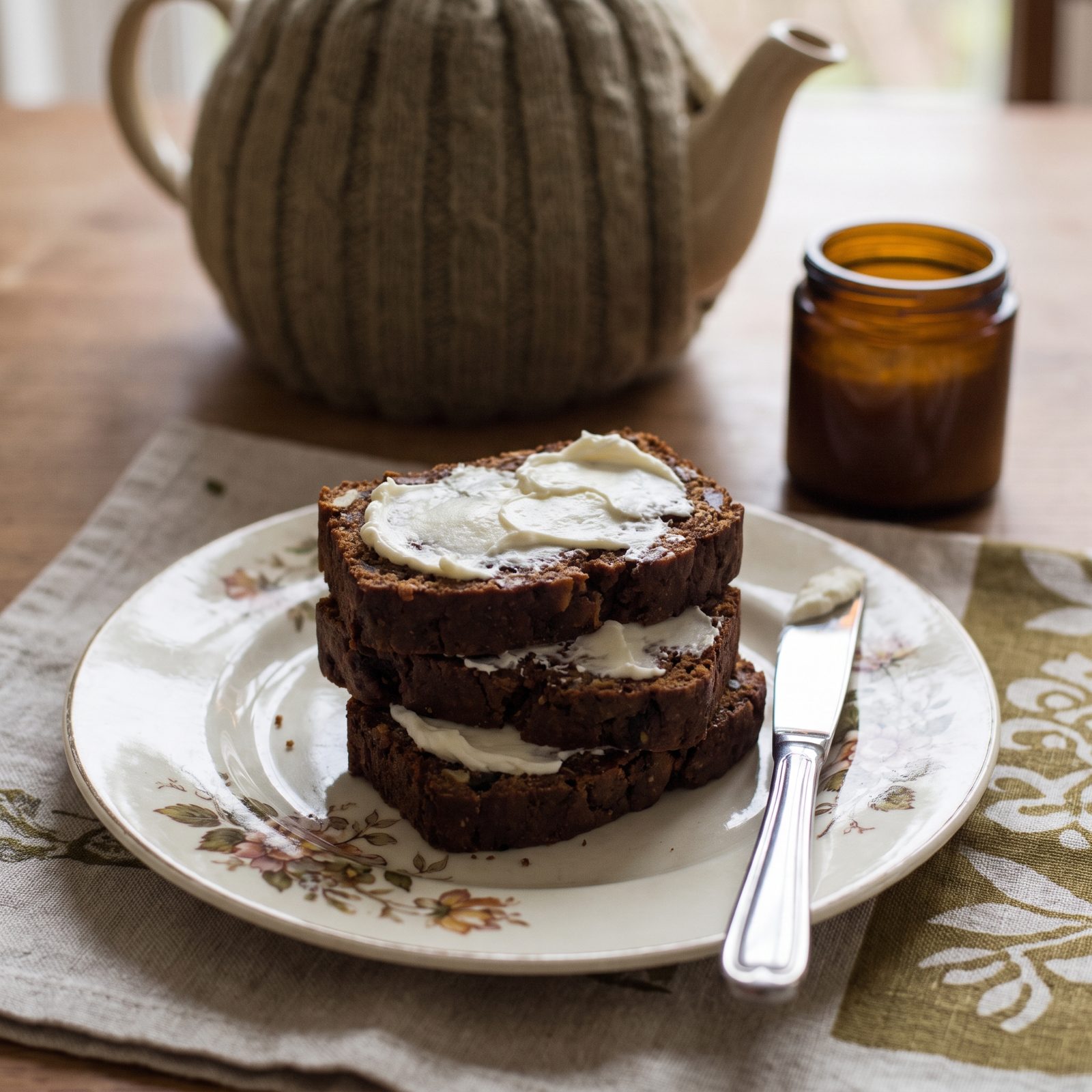 Date-Nut Loaf Spread With Cream Cheese