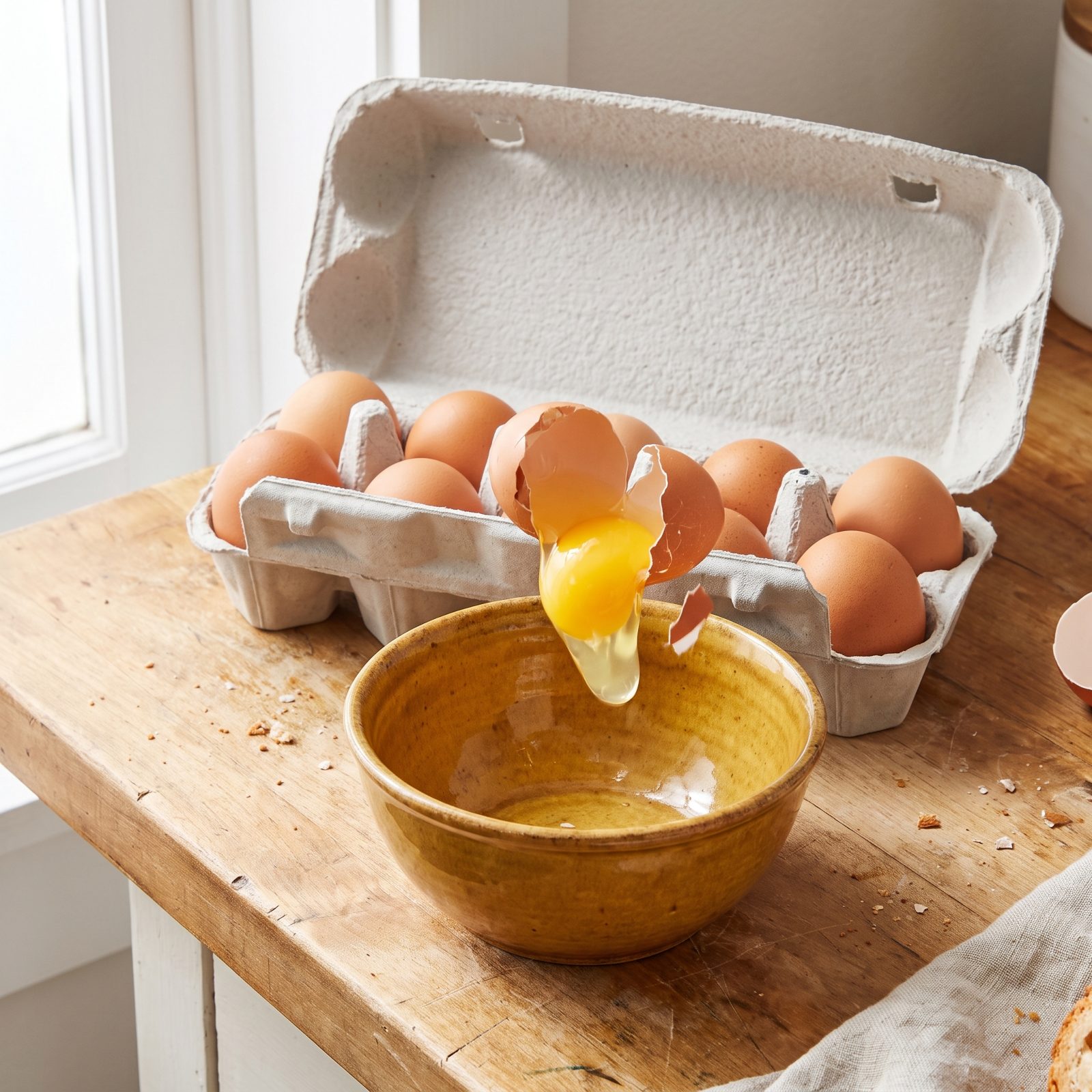 A Dozen Large Eggs in the Molded Carton