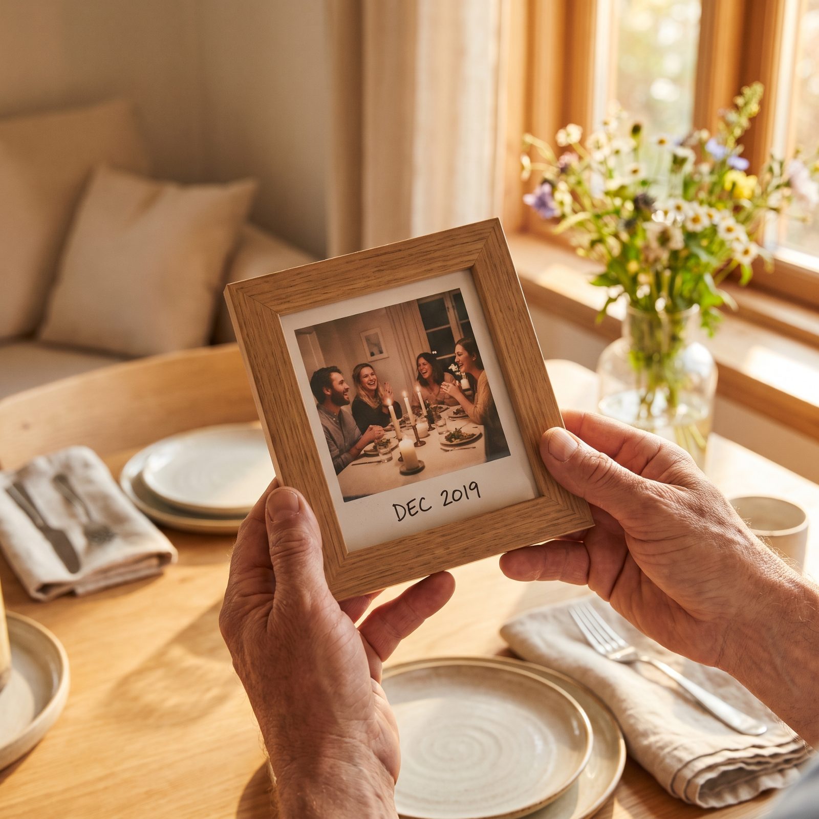A Framed Snapshot From a Previous Dinner Together