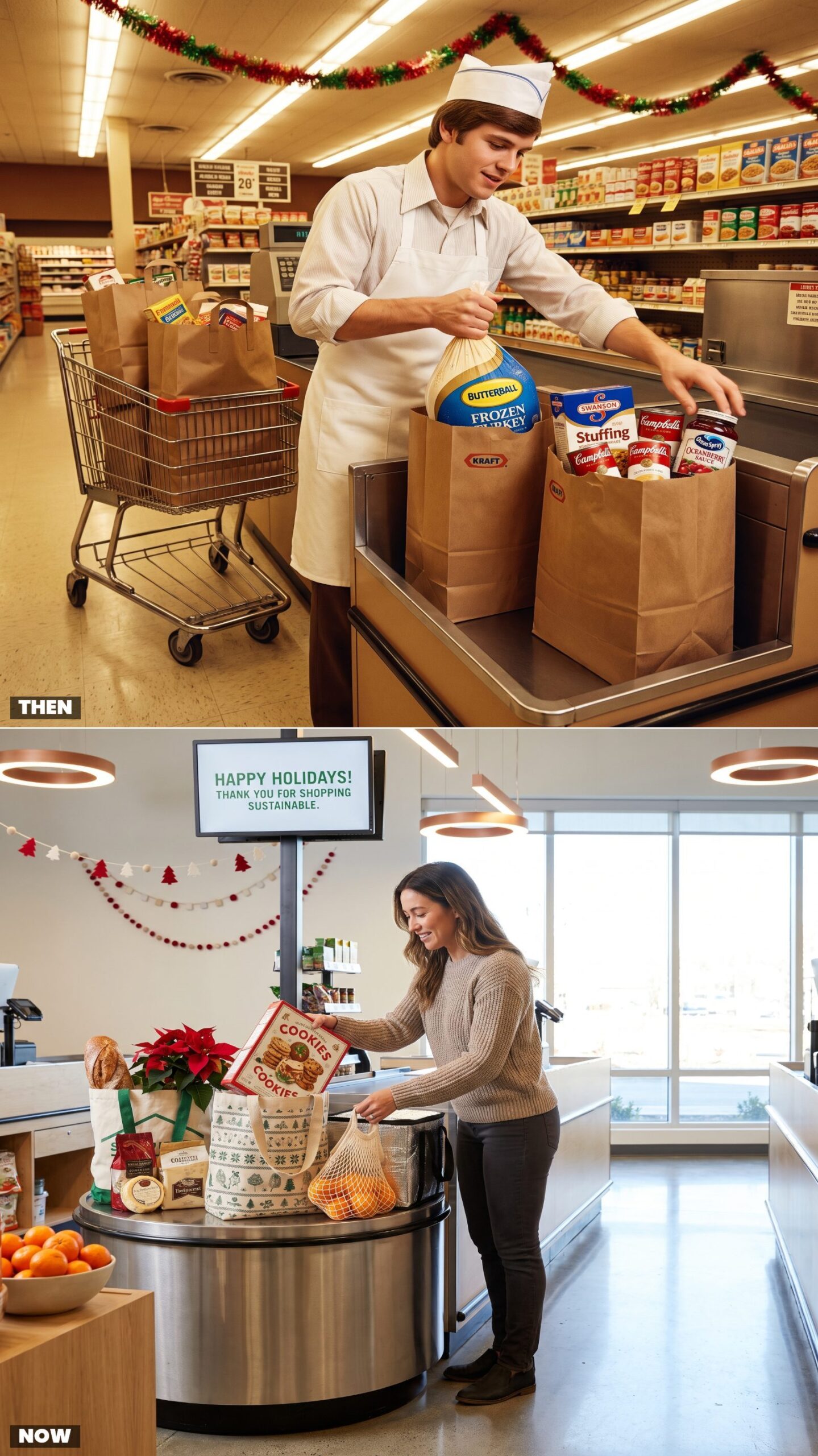 Grocery Bagging: Paper Sacks and Carryout Boys vs. Bagging Stations