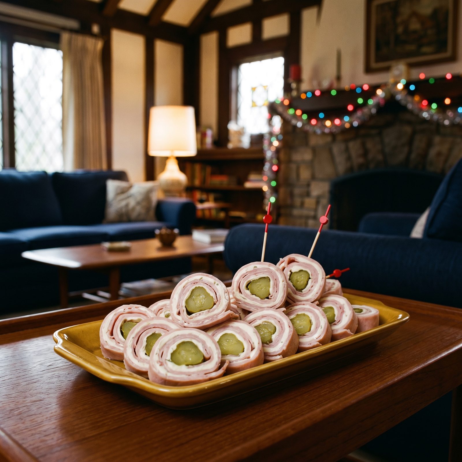 Ham Roll-Ups With a Pickle Hidden in the Middle