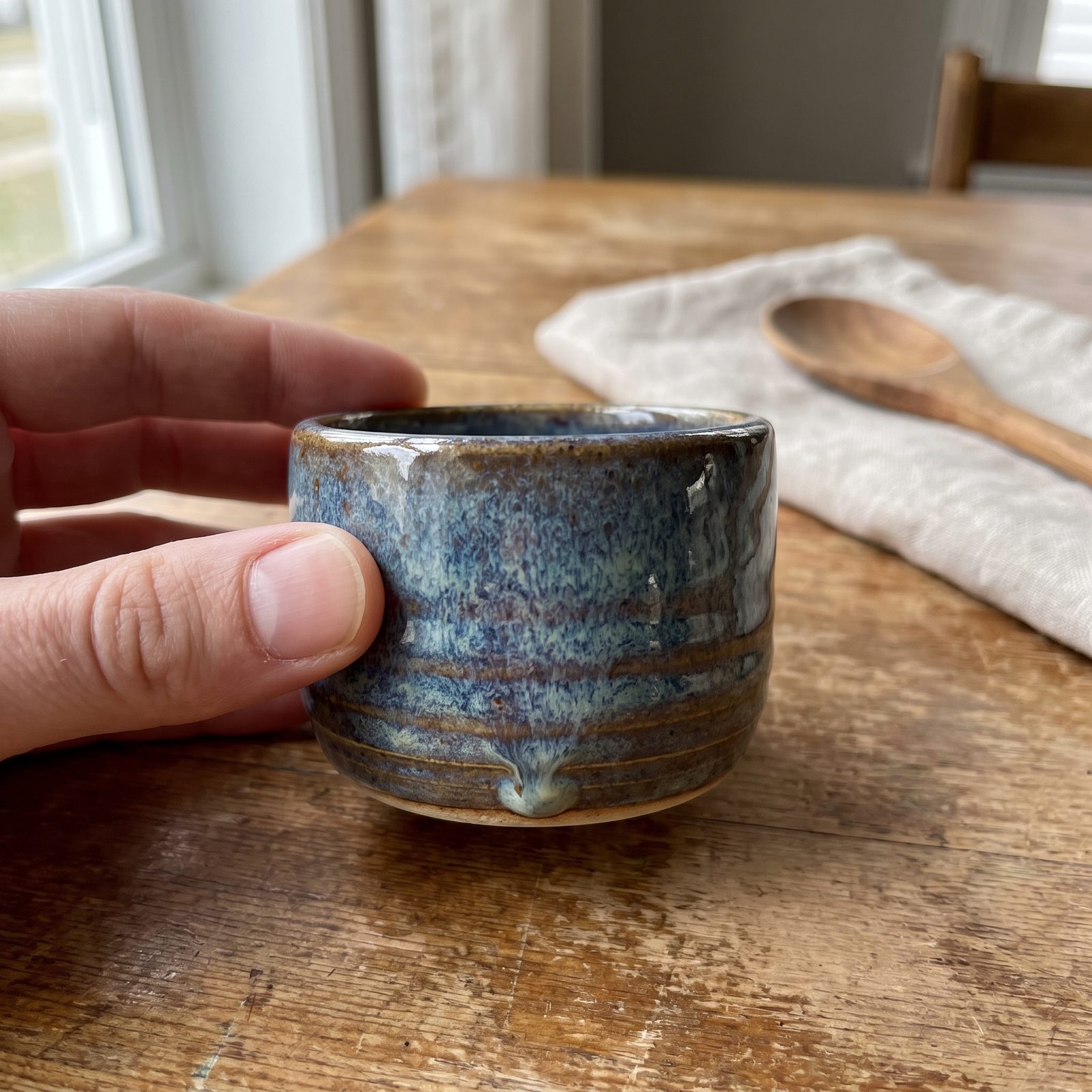 A Hand-Thrown Ceramic Salt Cellar