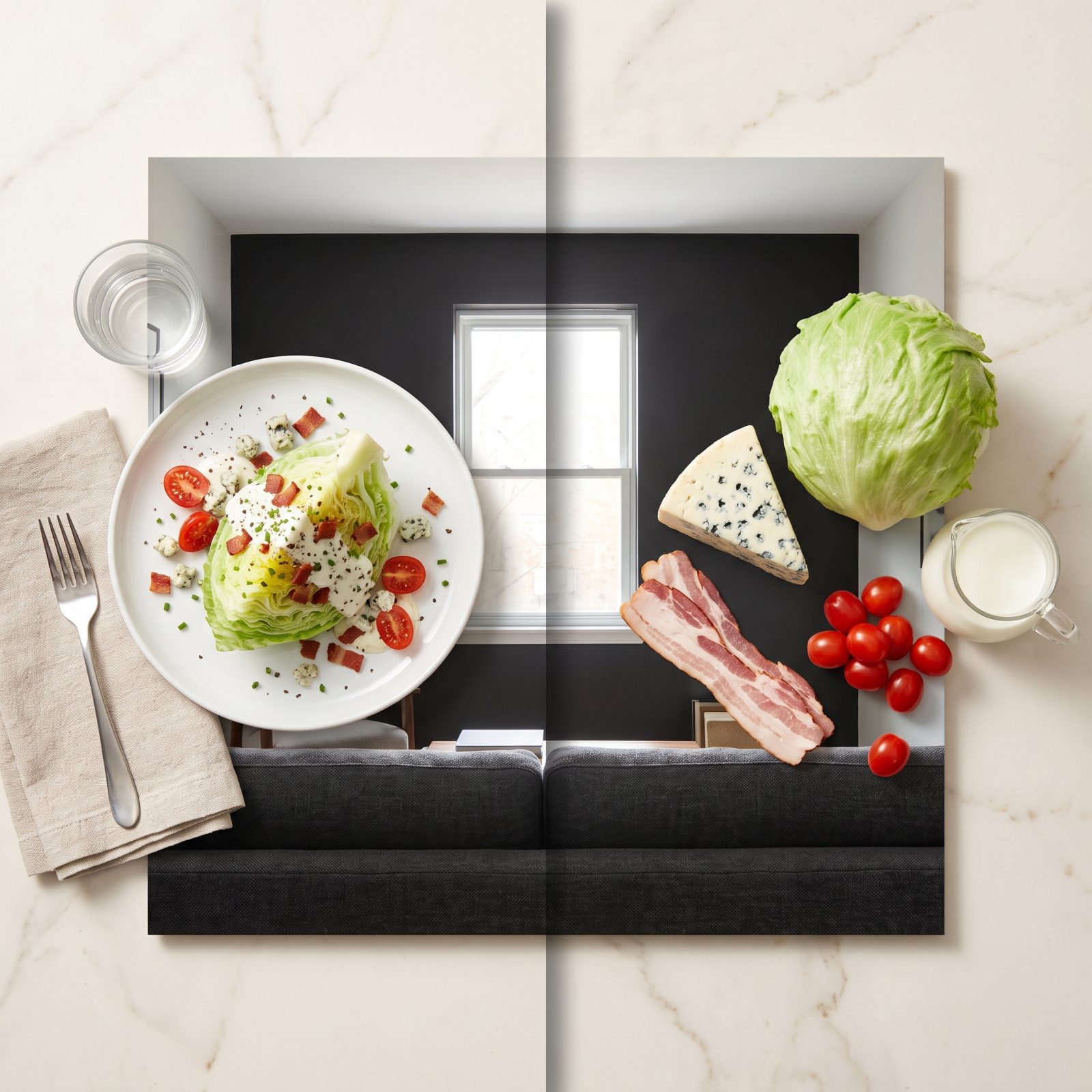 The Iceberg Wedge: A Quarter of a Cheap Head of Lettuce for Twelve Dollars