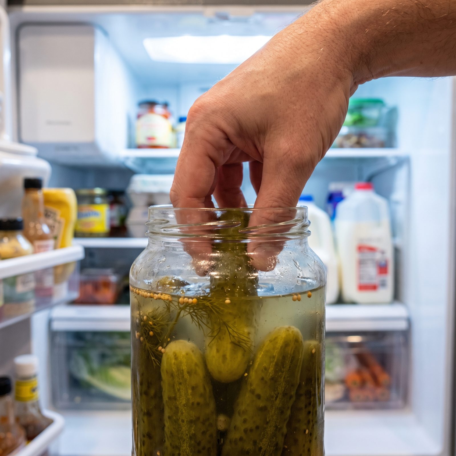 A Jar of Dill Pickles