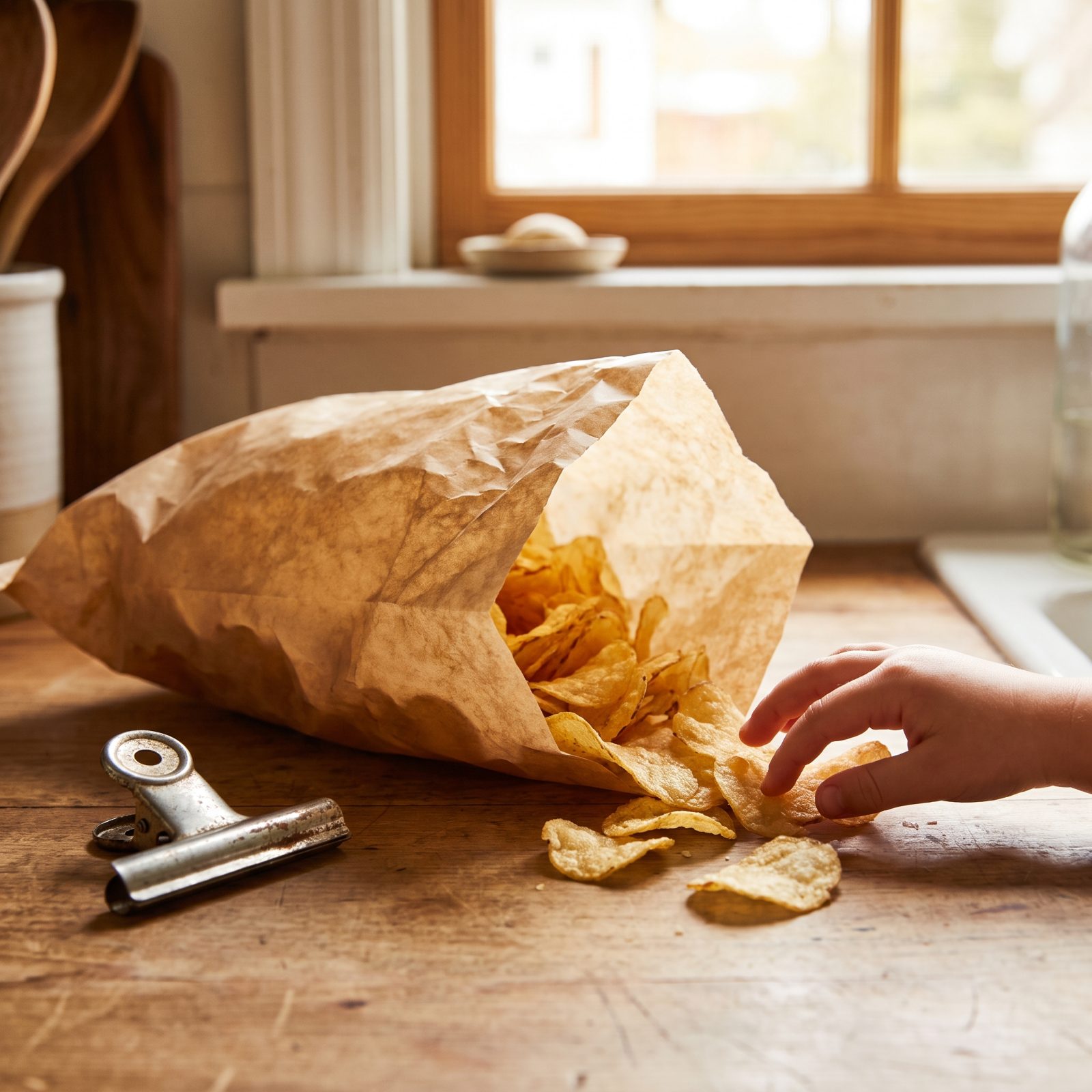 A Large Bag of Potato Chips