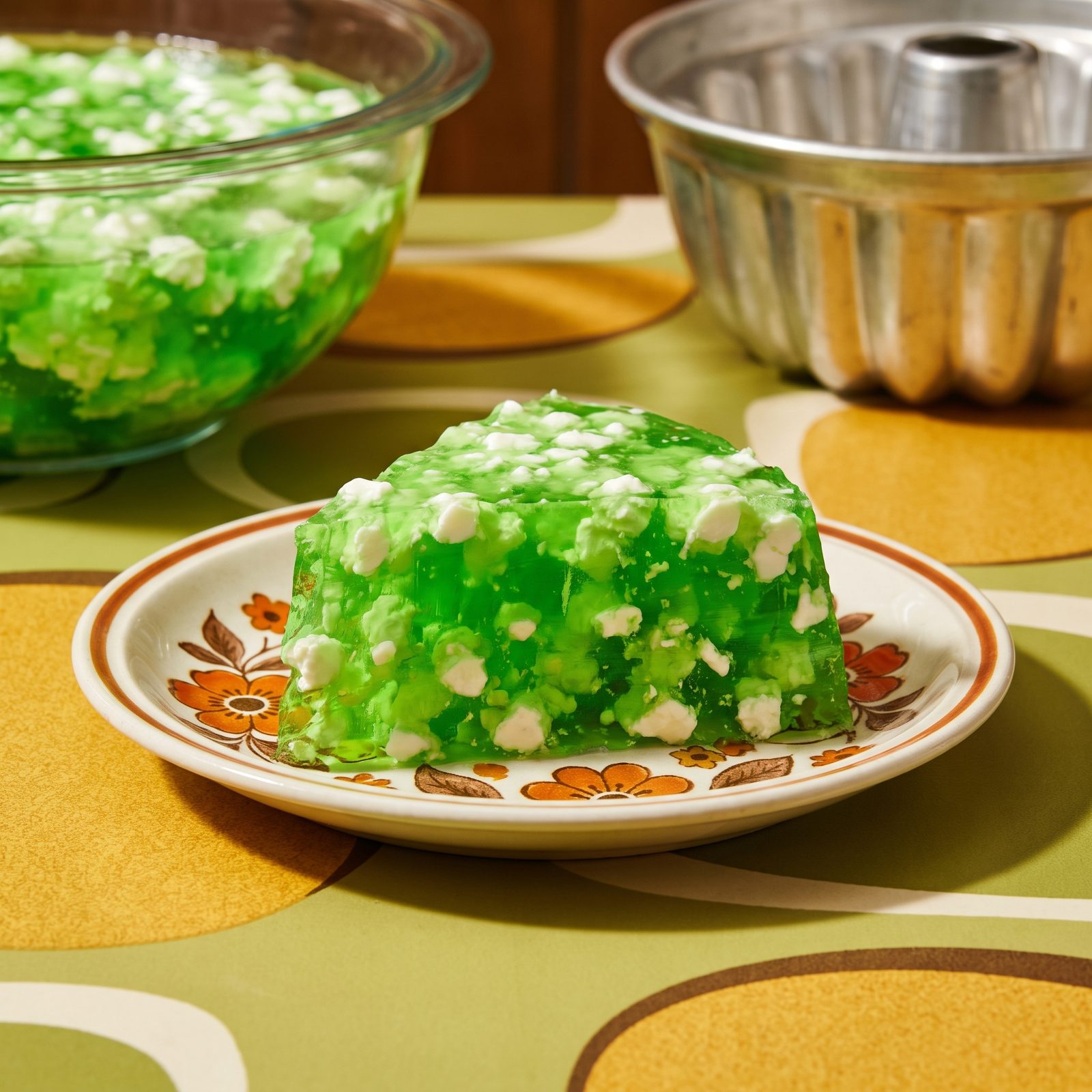 Lime Gelatin Salad With Cottage Cheese