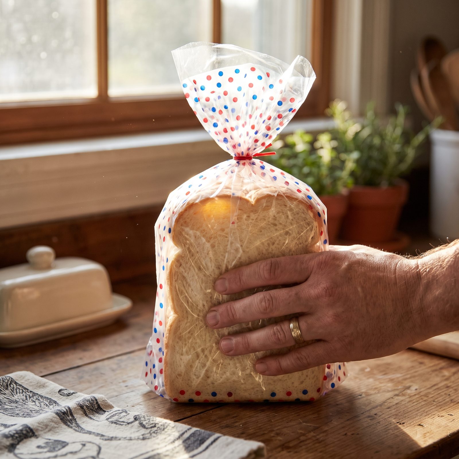 A Loaf of Soft White Sandwich Bread