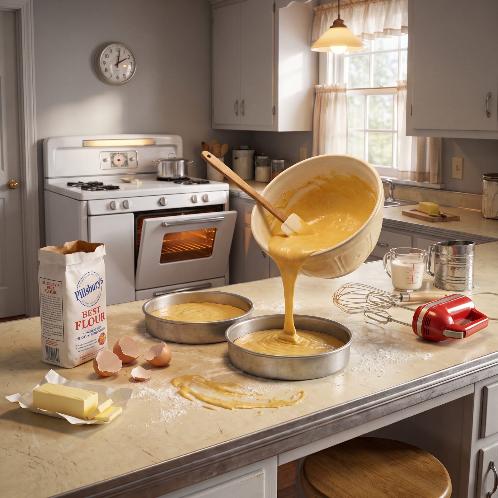 Making a Layer Cake from Scratch, One Bowl at a Time