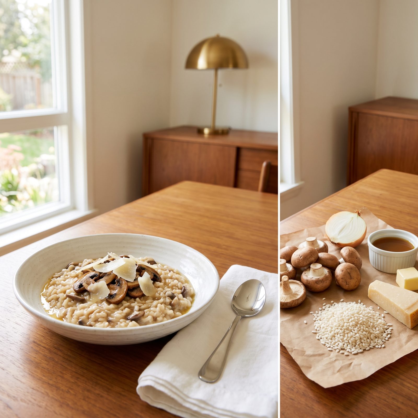 Mushroom Risotto: A Dollar of Rice, Eighteen Minutes of Standing