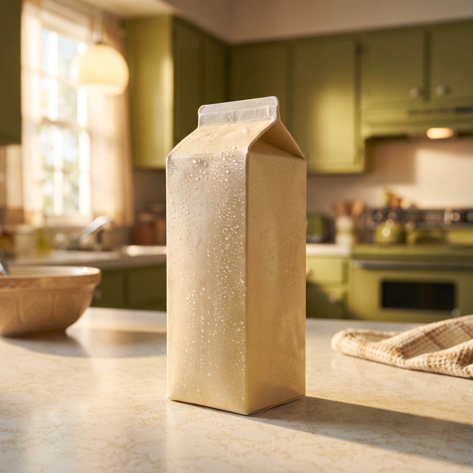 One Gallon of Whole Milk in the Waxed Carton
