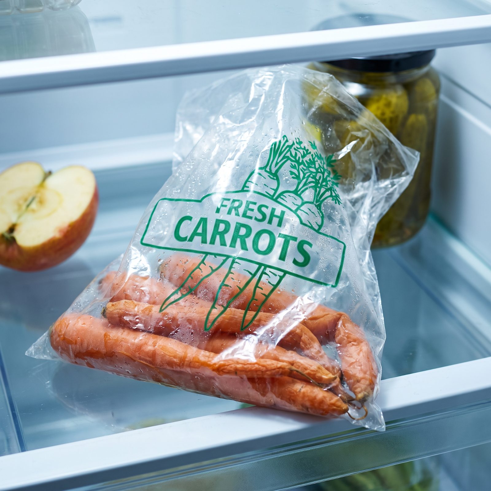 A One-Pound Cellophane Bag of Carrots