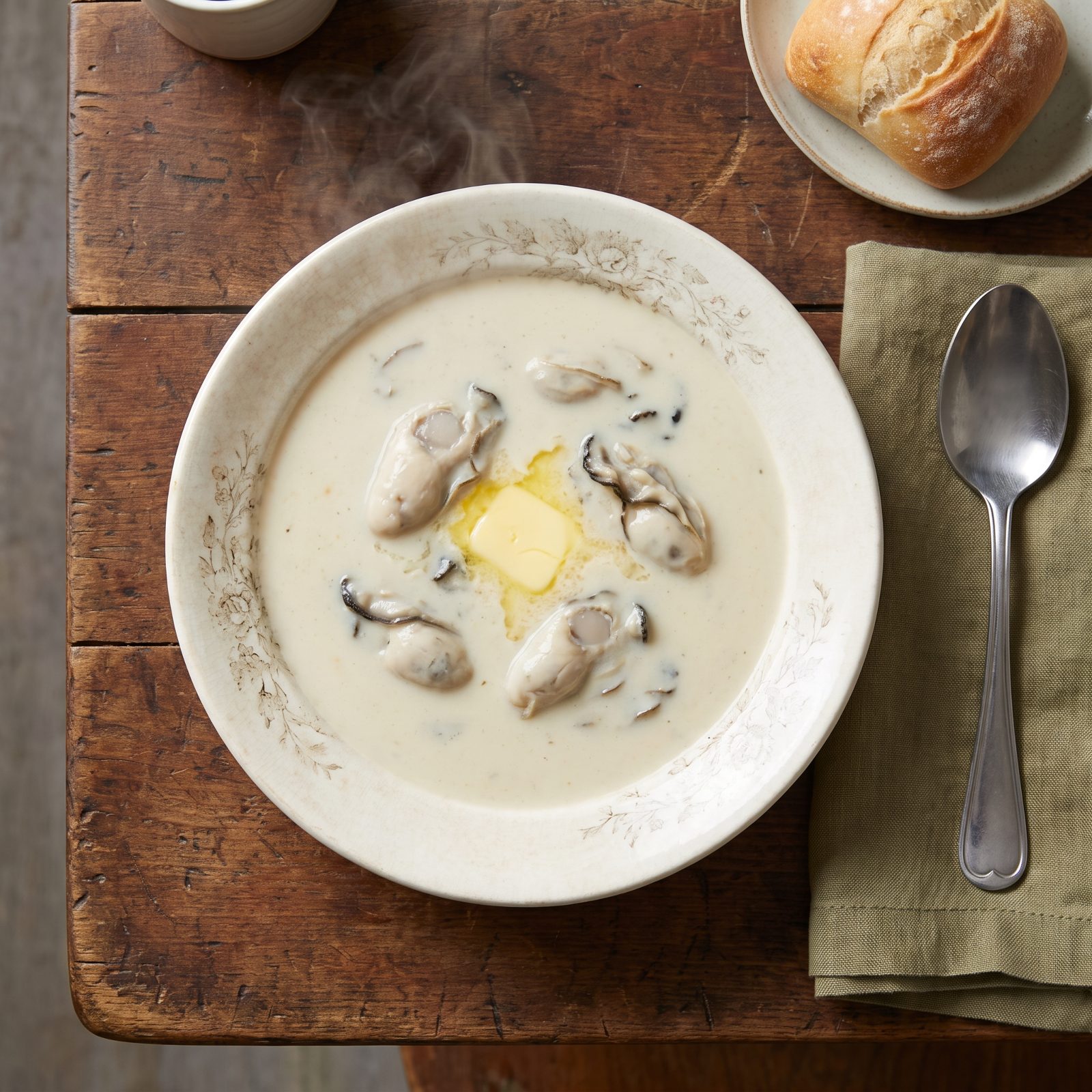 Oyster Stew Served as the First Course