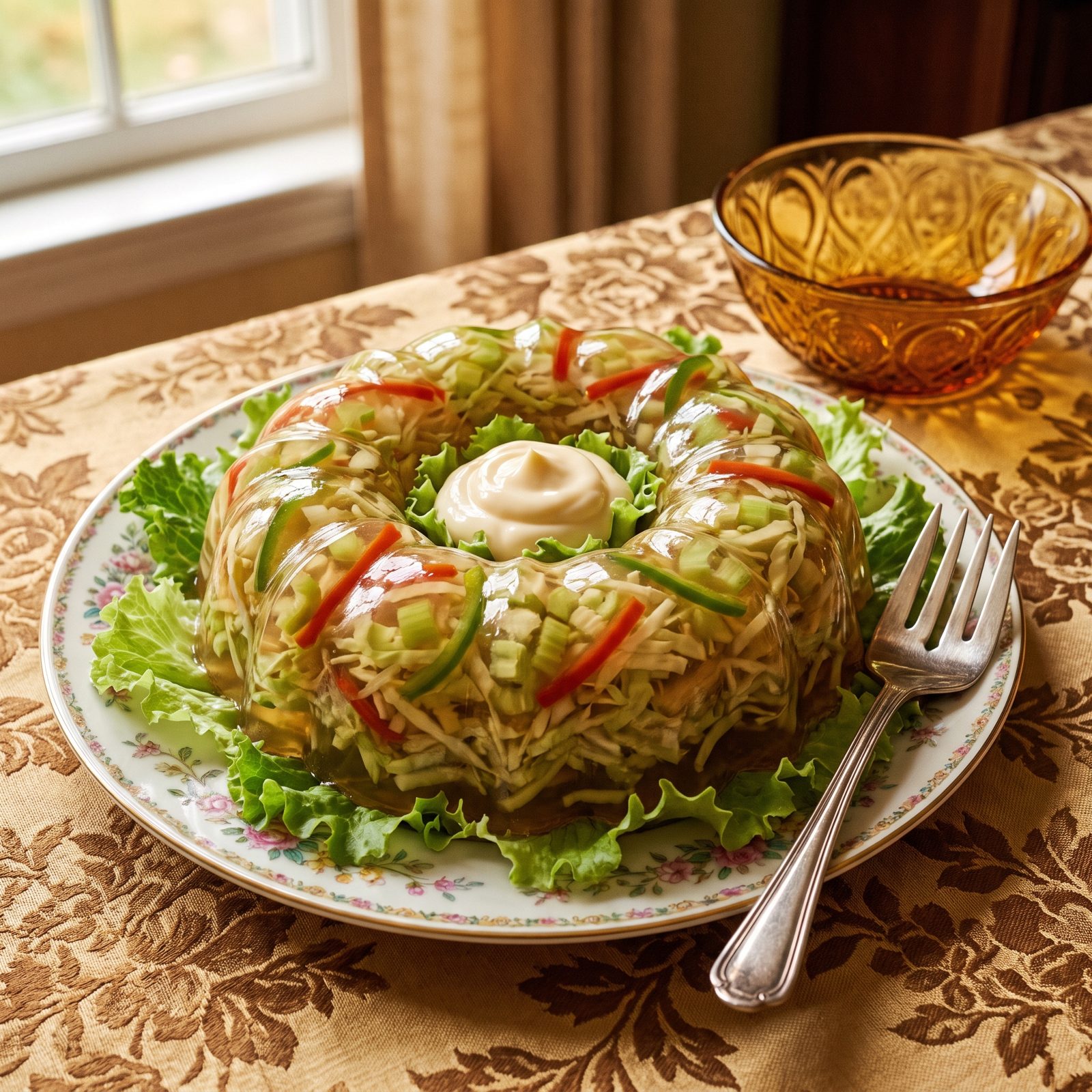 Perfection Salad With Shredded Cabbage and Celery
