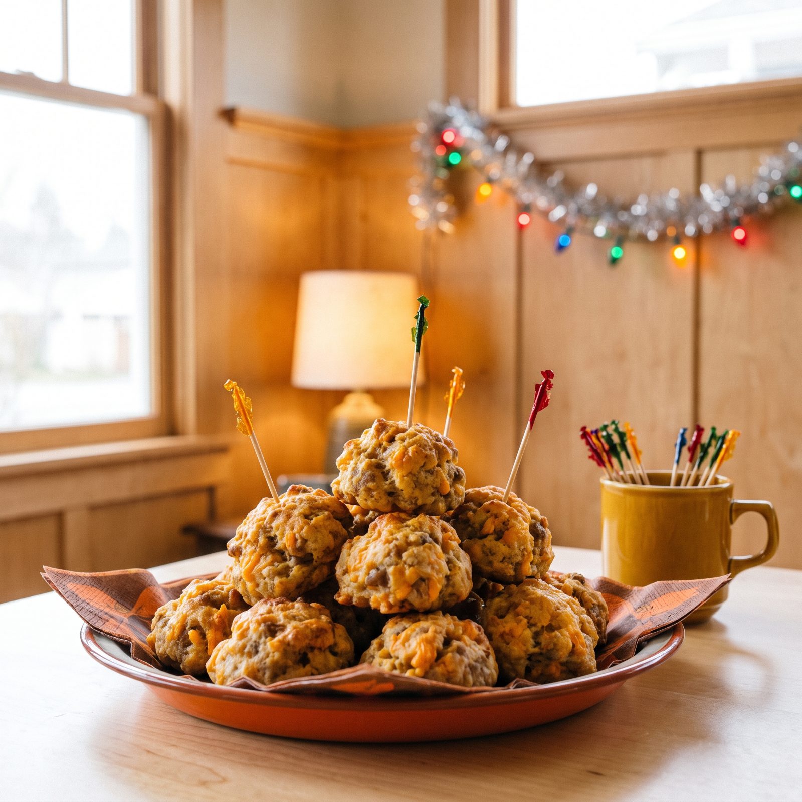 Sausage Balls Bound Together With Bisquick