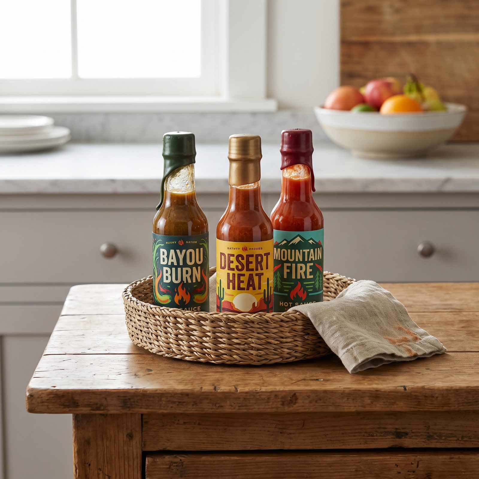 A Selection of Regional Hot Sauces