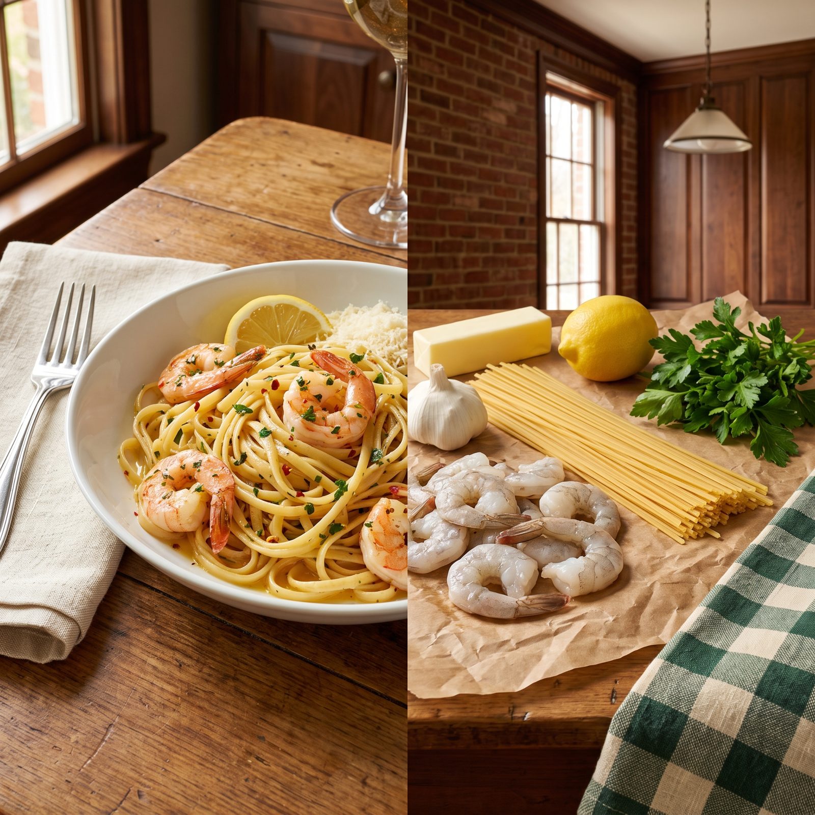 Shrimp Scampi over Linguine: Garlic, Butter, and a Whole Lot of Labor