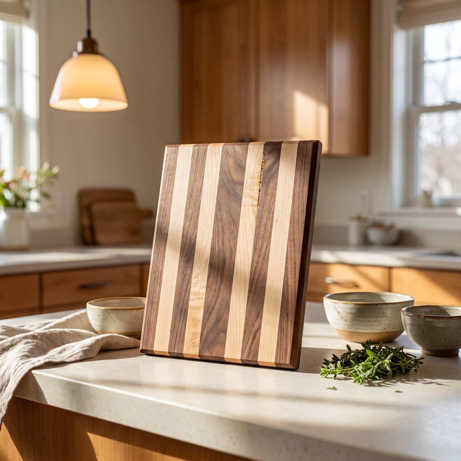 A Small Cutting Board Made by a Local Woodworker