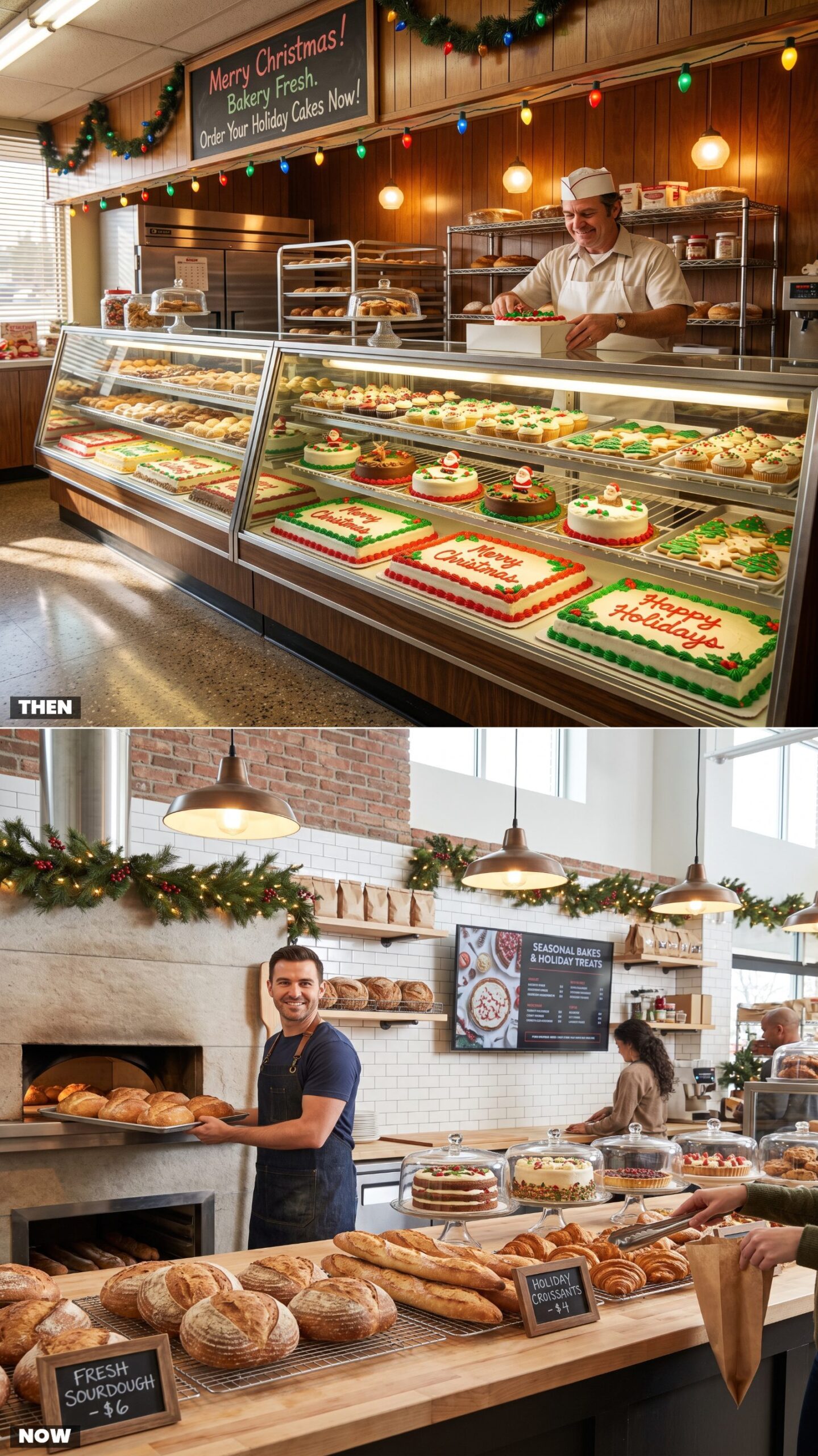 Supermarket Bakeries: Sheet Cakes Behind Glass vs. Open Artisan-Baking Stations