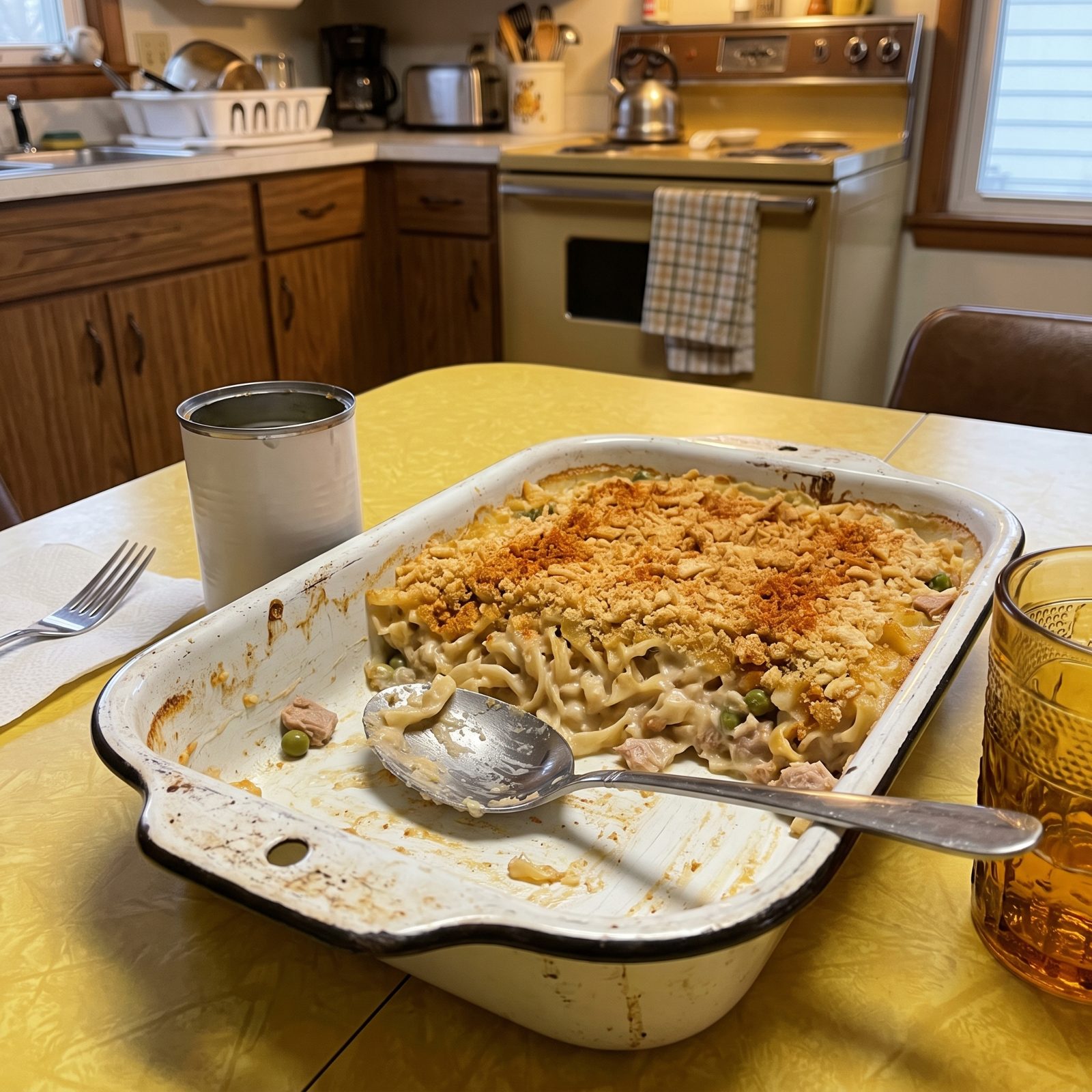Tuna Noodle Casserole, the Can-Opener Classic