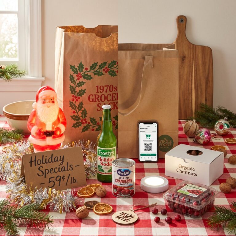 What Grocery Stores Looked Like at Christmas in 1970 vs. NOW: 50 Before & Afters