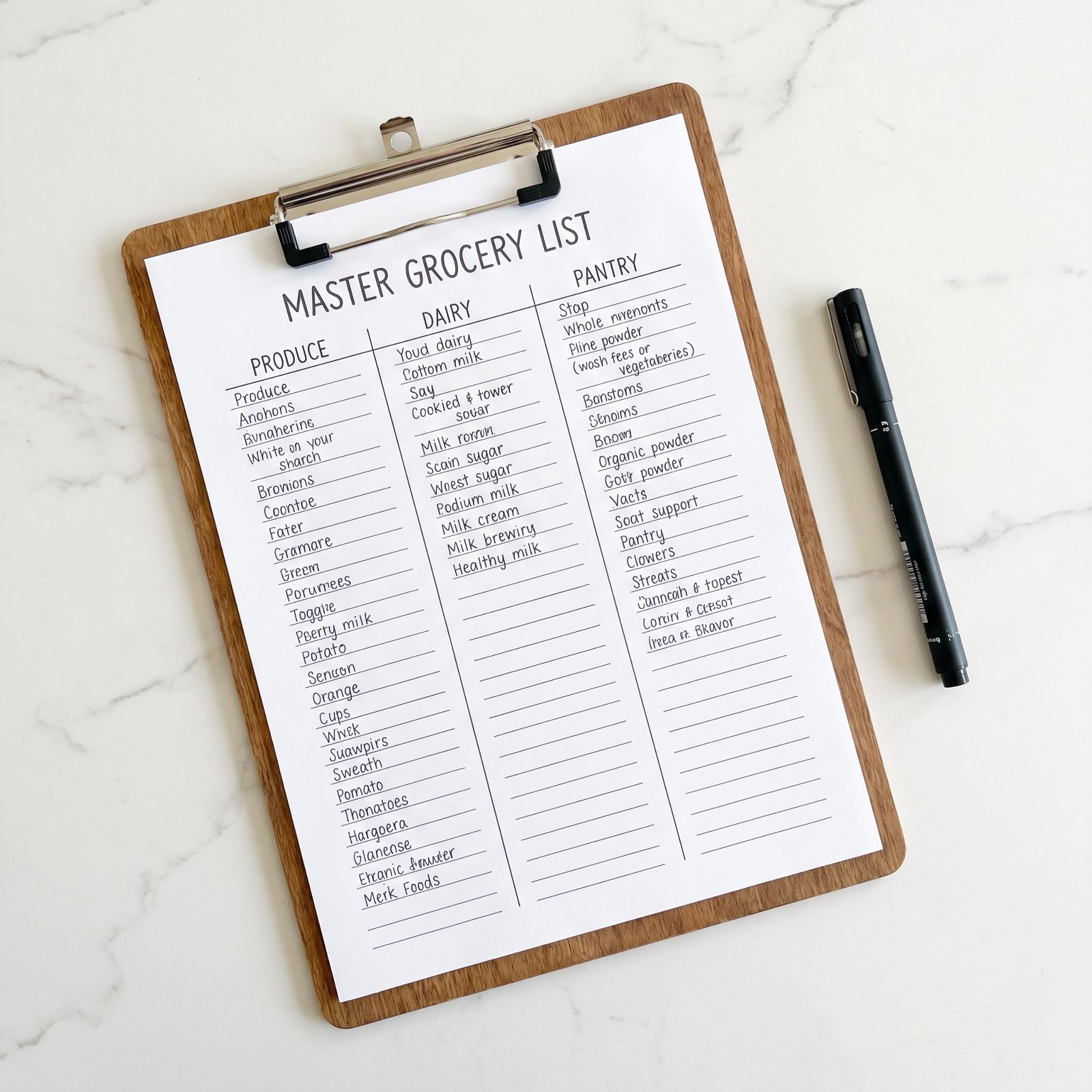 10 Days Out: Build the Master Grocery List