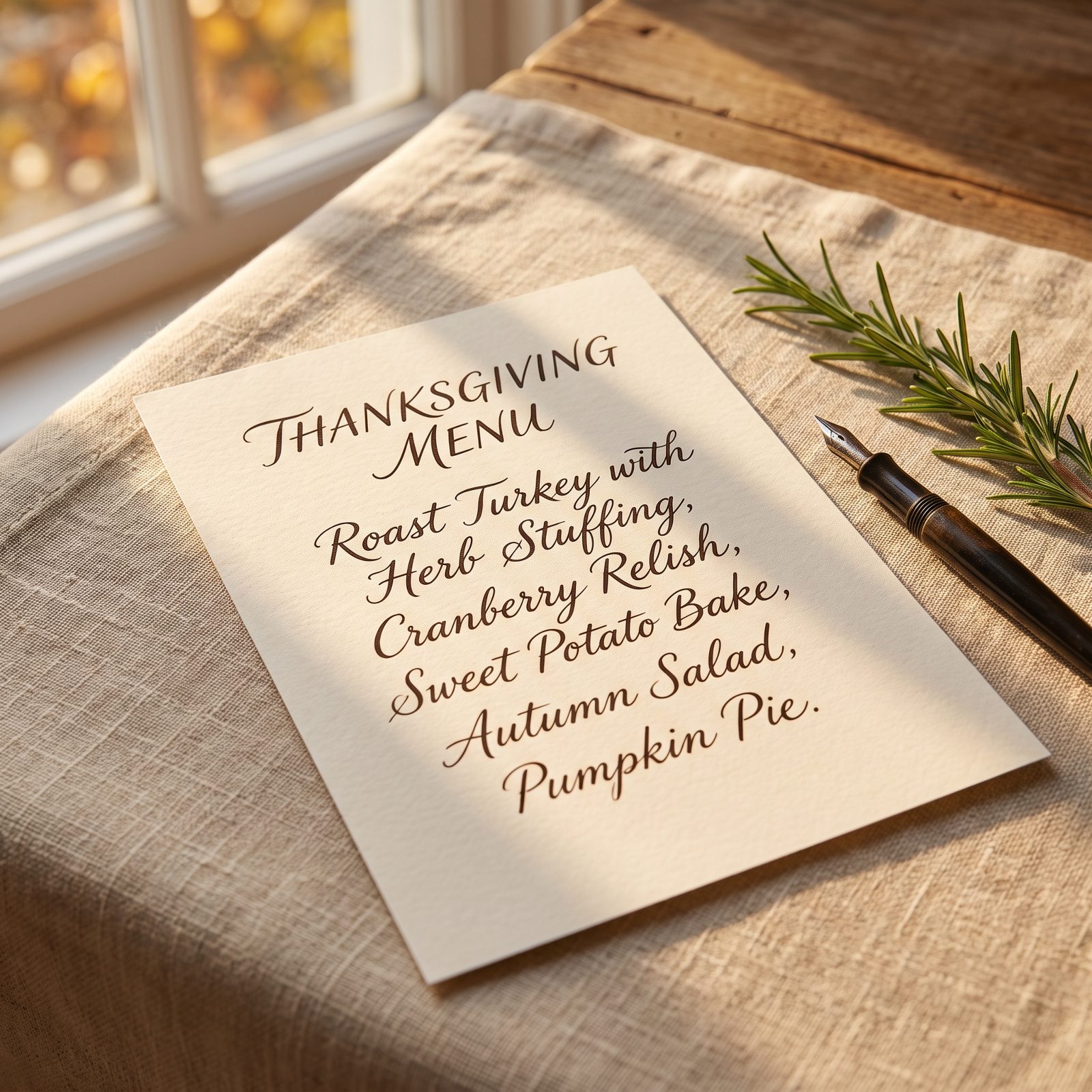 2 Weeks Out: Finalize the Thanksgiving Menu