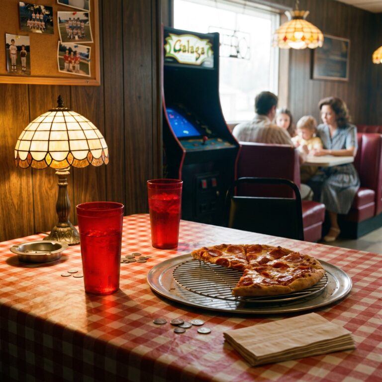 28 Things Every 1980s Pizza Parlor Had That Have Vanished (Red Cups, Jukebox, Tabletop Pac-Man)