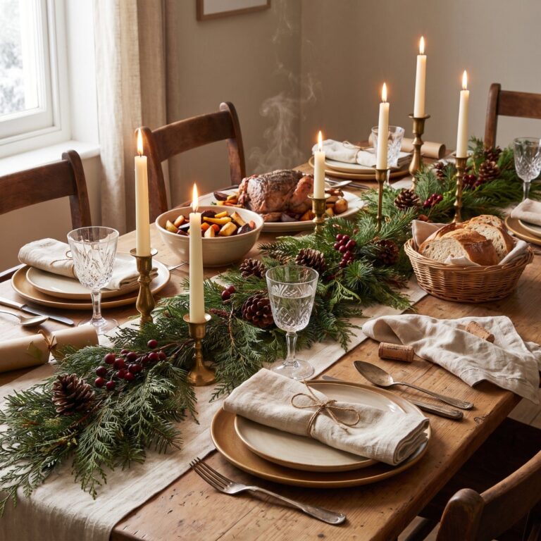 48 Christmas Table Ideas That Create the Kind of Happy Family Dinner Everyone Remembers