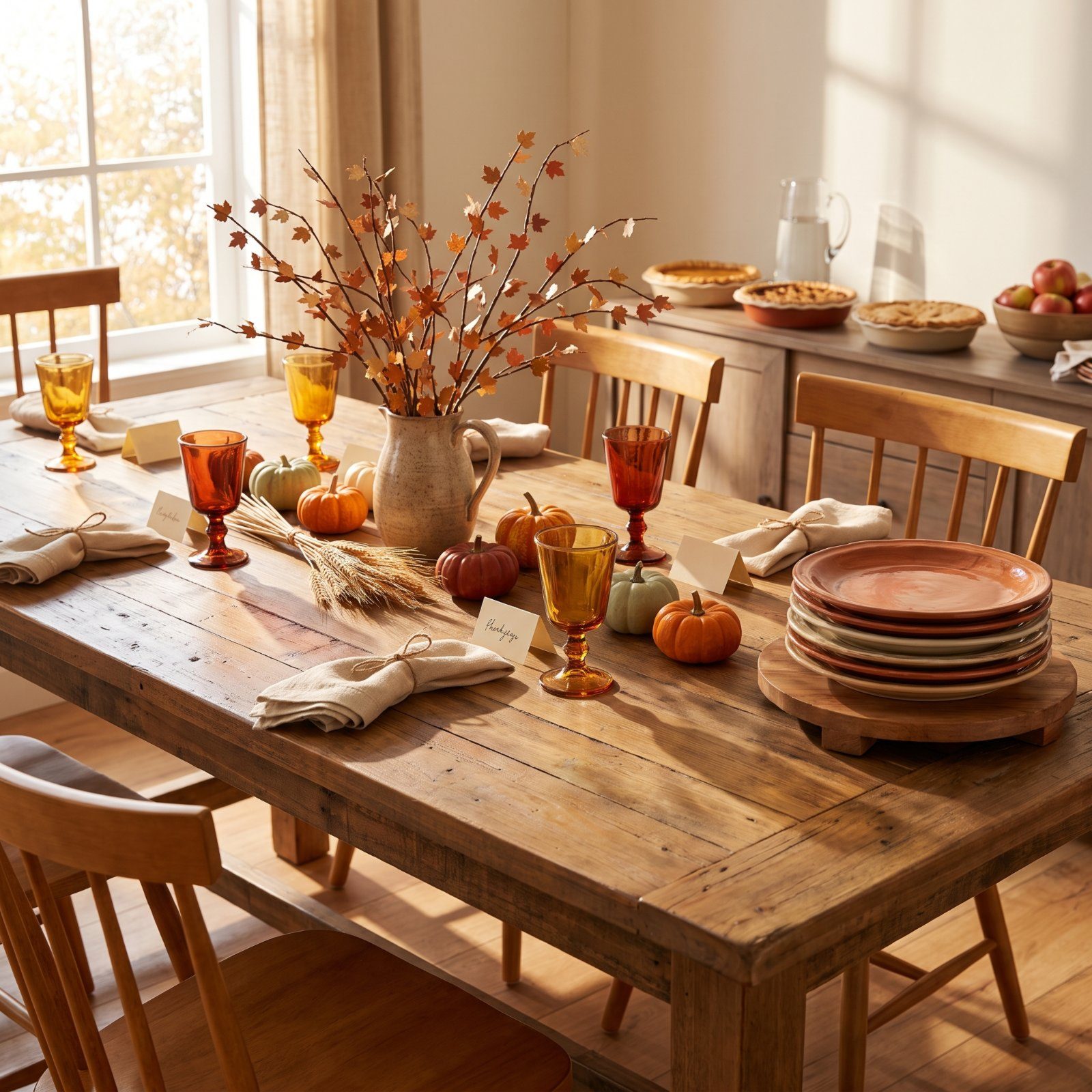 47 Thanksgiving Table Arrangements That Bring More Joy, Laughter, and Happiness to Family Dinner
