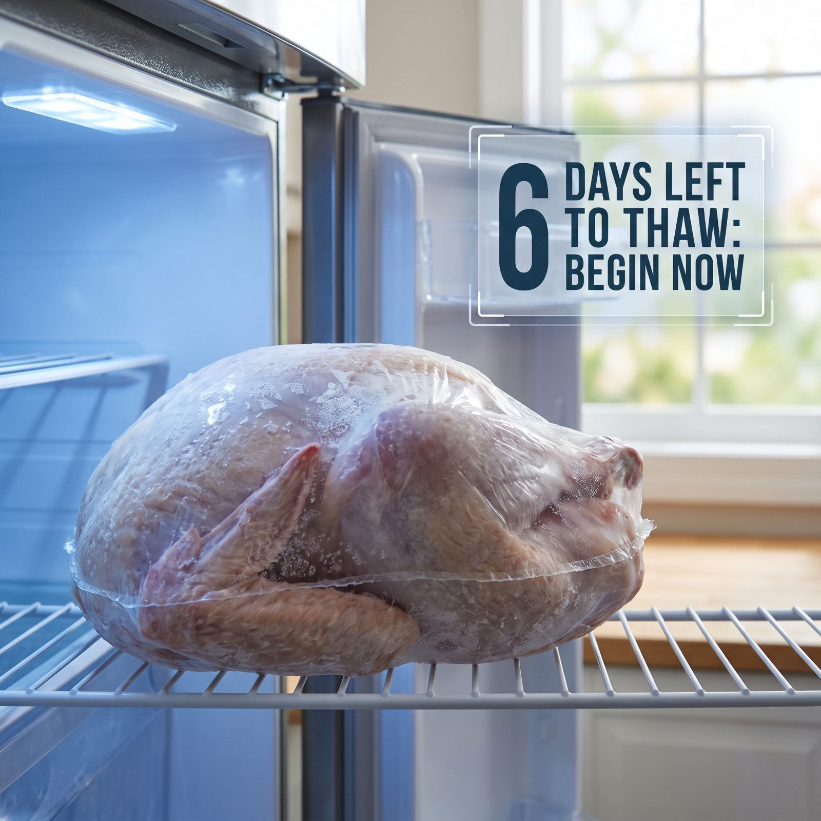6 Days Out: Begin Thawing the Turkey
