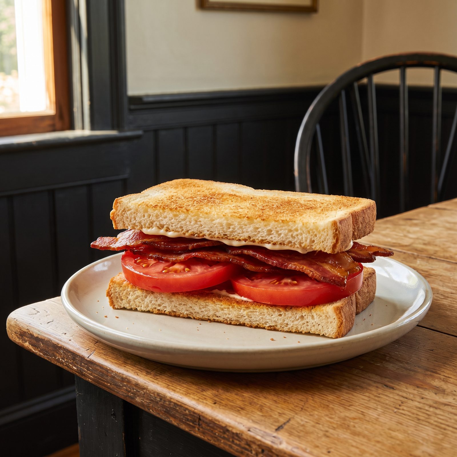 Bacon and Tomato on Toast