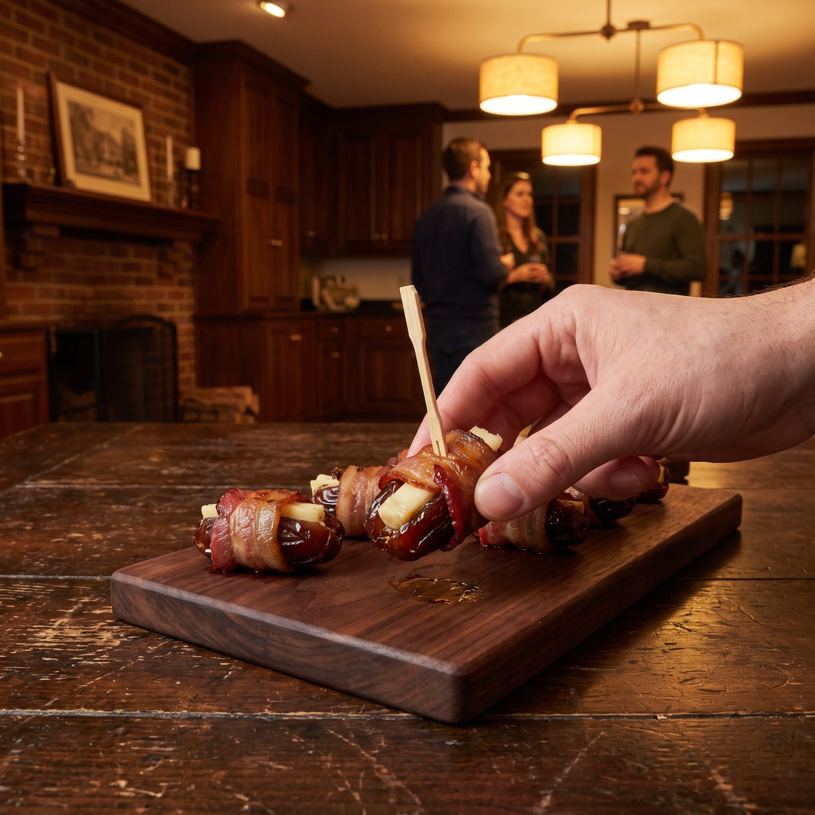 Bacon-Wrapped Dates Stuffed With Manchego